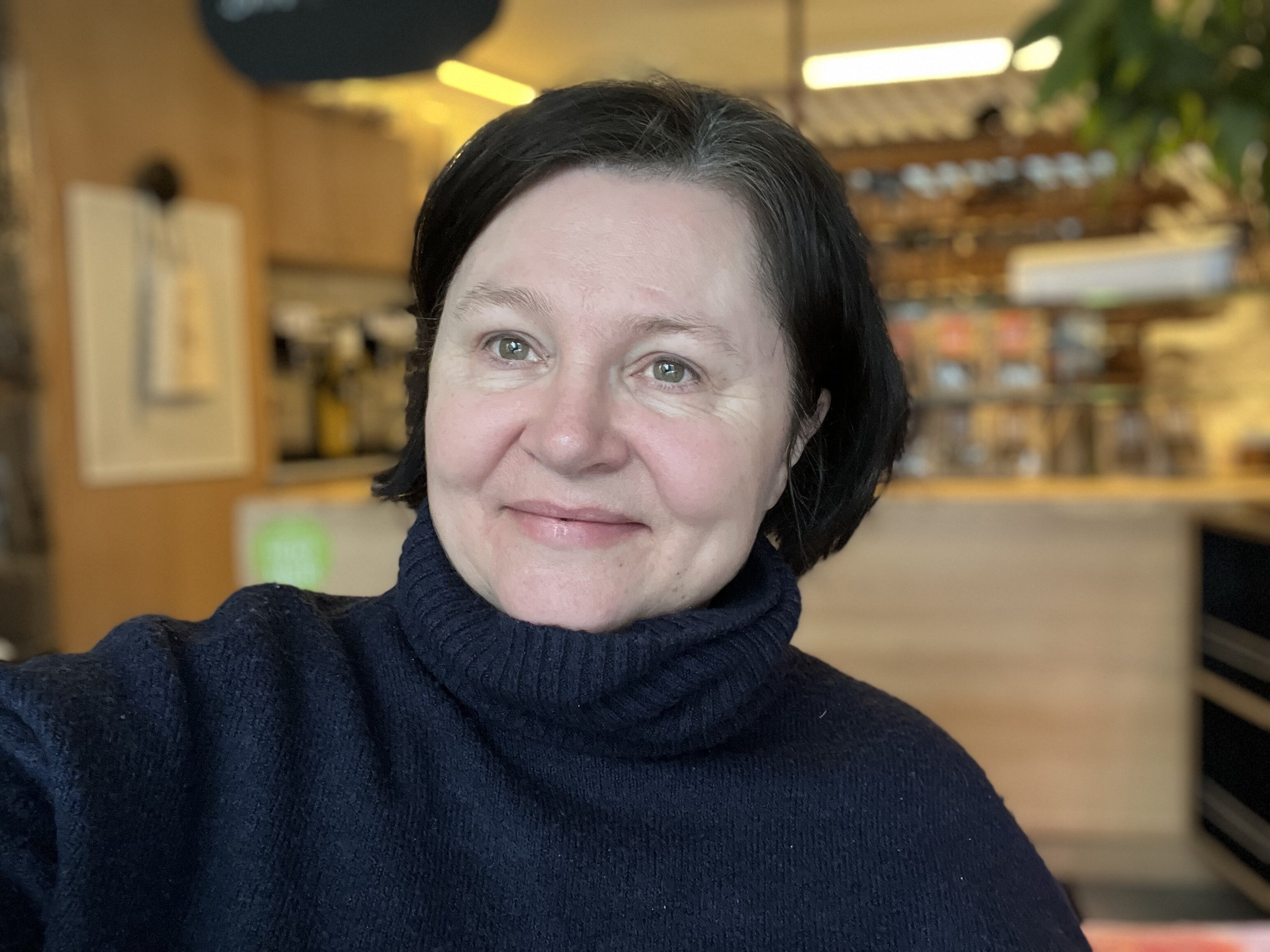 Bildet viser en selfie tatt av Barbara Wendelbo