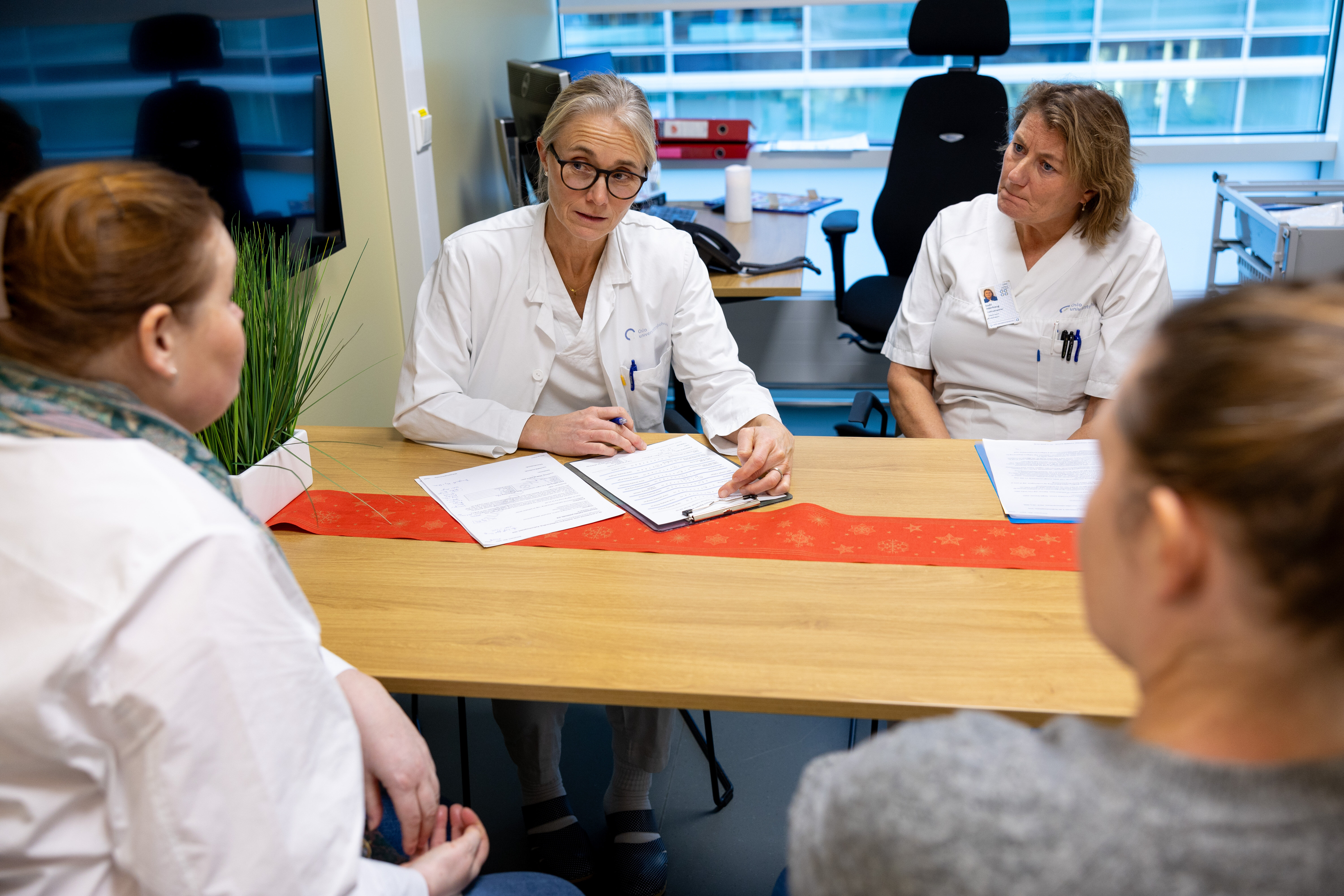 Samtale etter utfylling av kartleggingsskjema Radiumhospitalet.