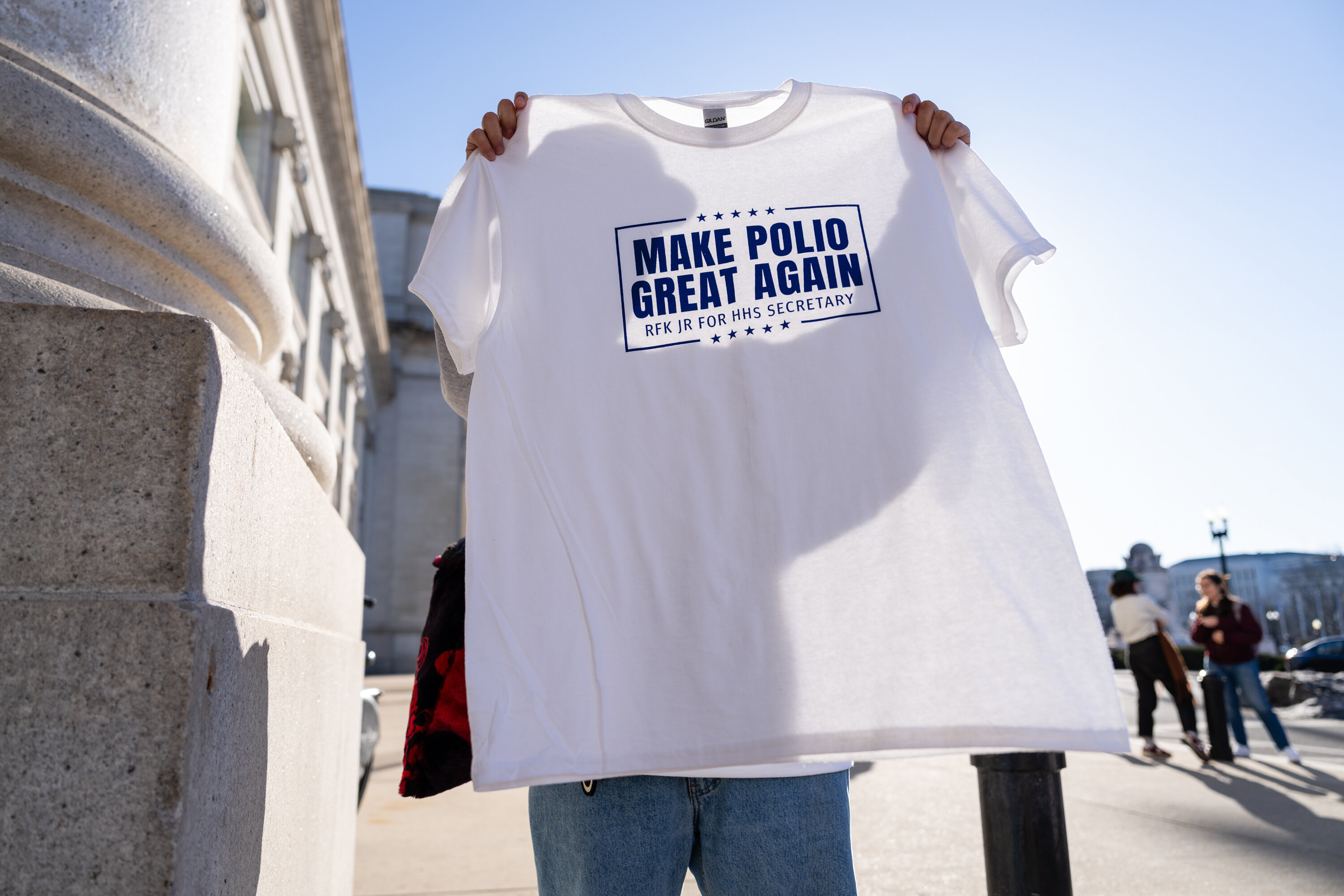 Bildet viser en demonstrant.