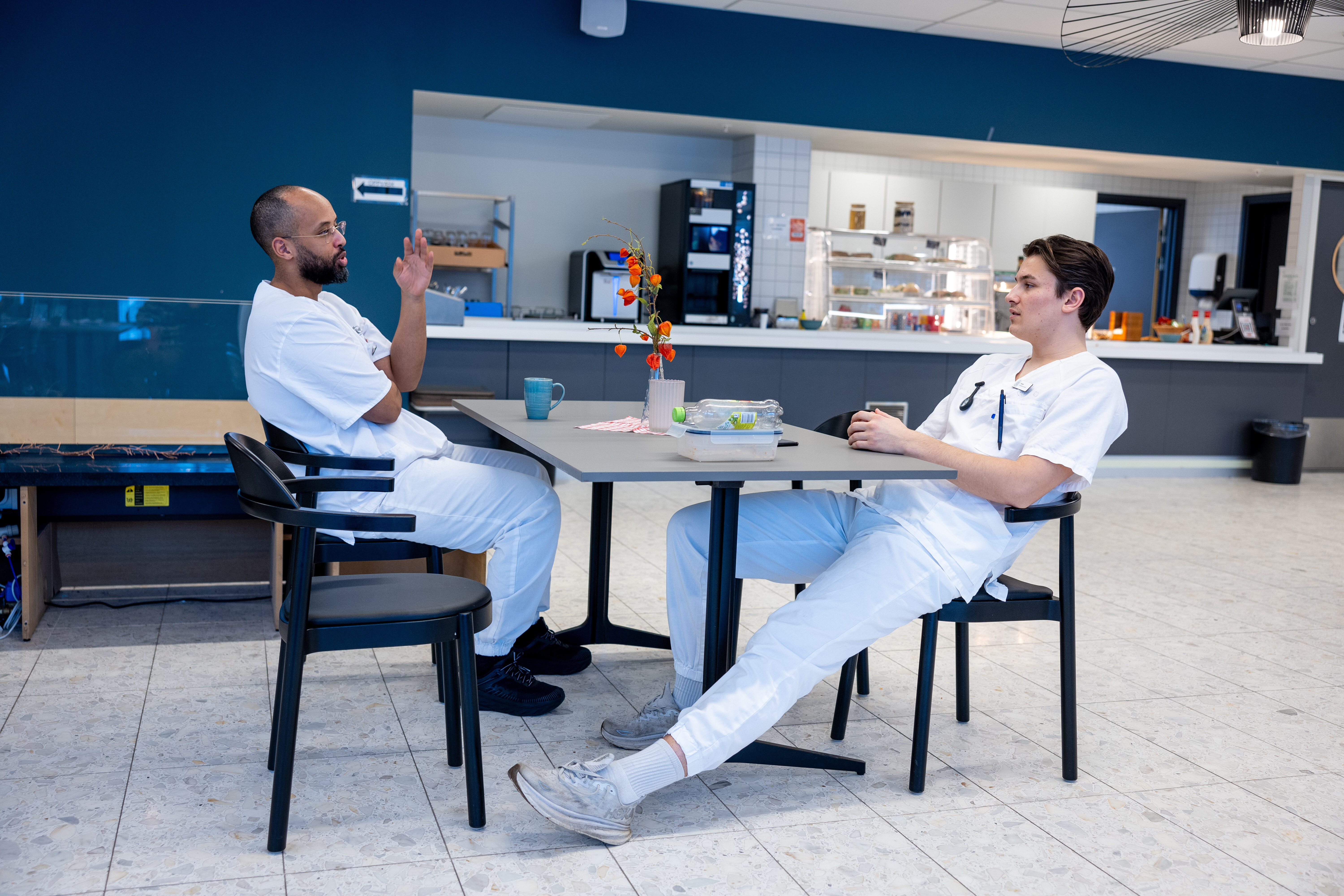 Bildet viser sykepleierelever på Lindeberghjemmet i Oslo