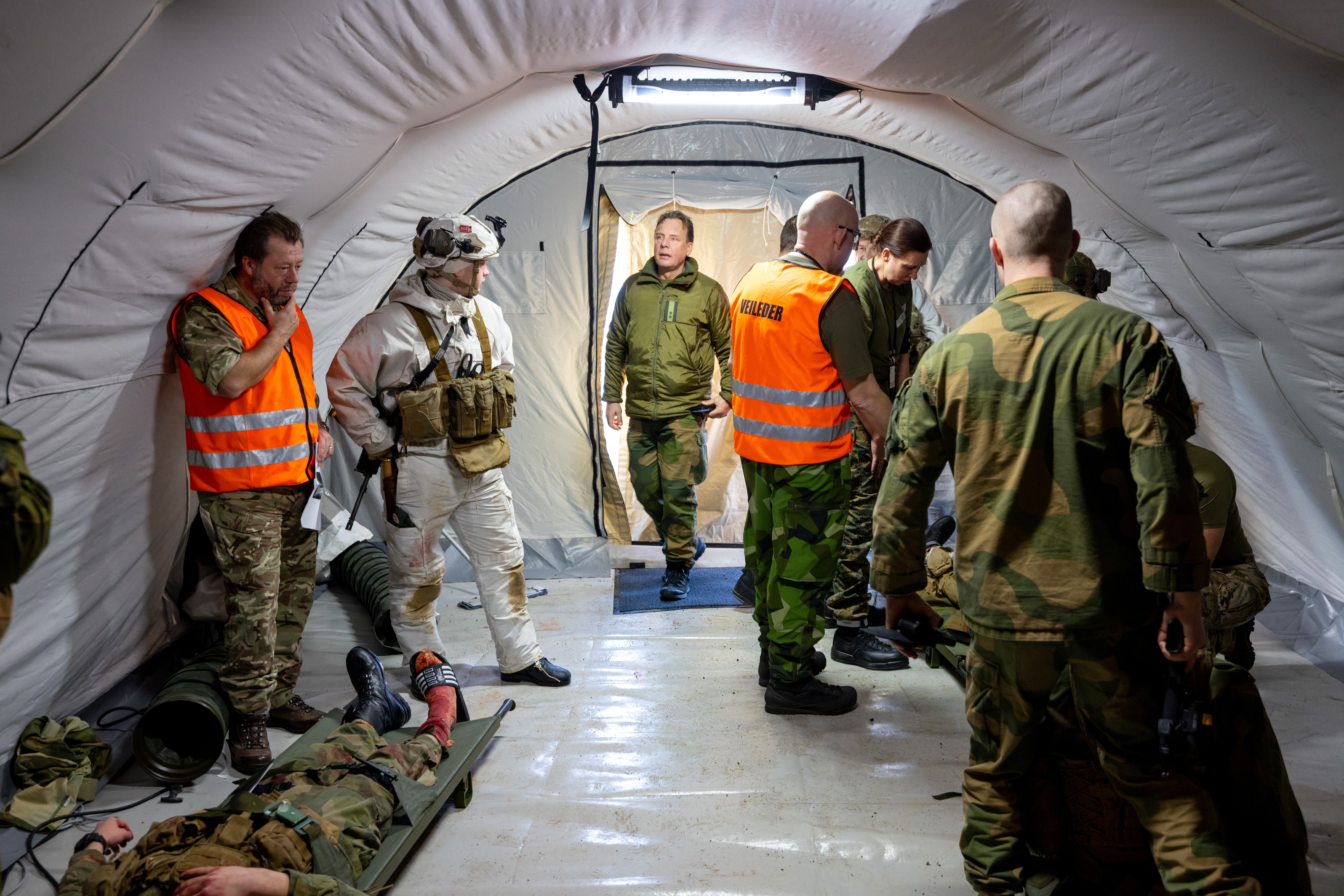 Bildet viser Jørn Einar Rasmussen under Arctic Serpent.