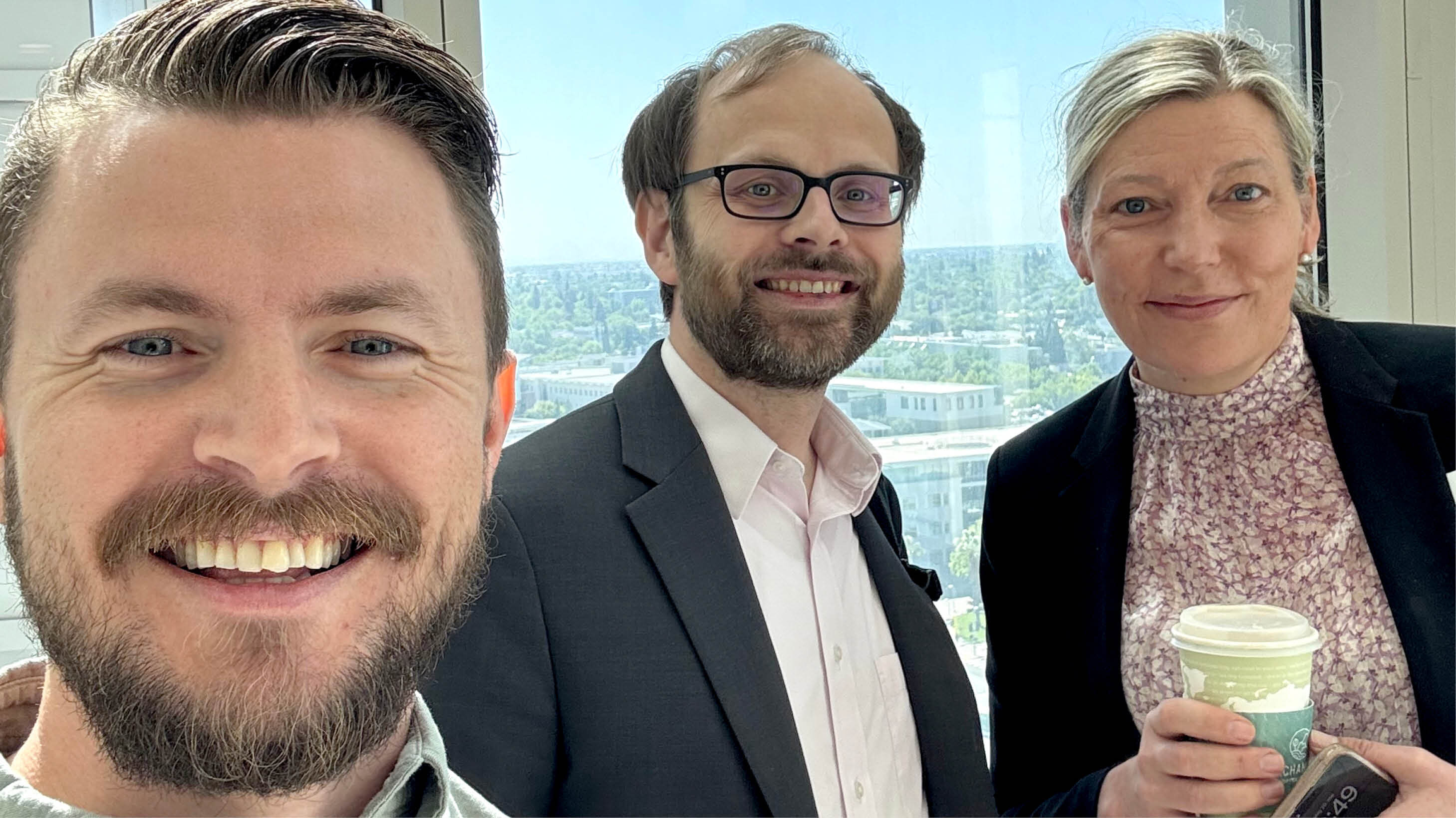 Bildet viser Lasse Johan Thue, Lars Gjerde og Ellen Brodin.