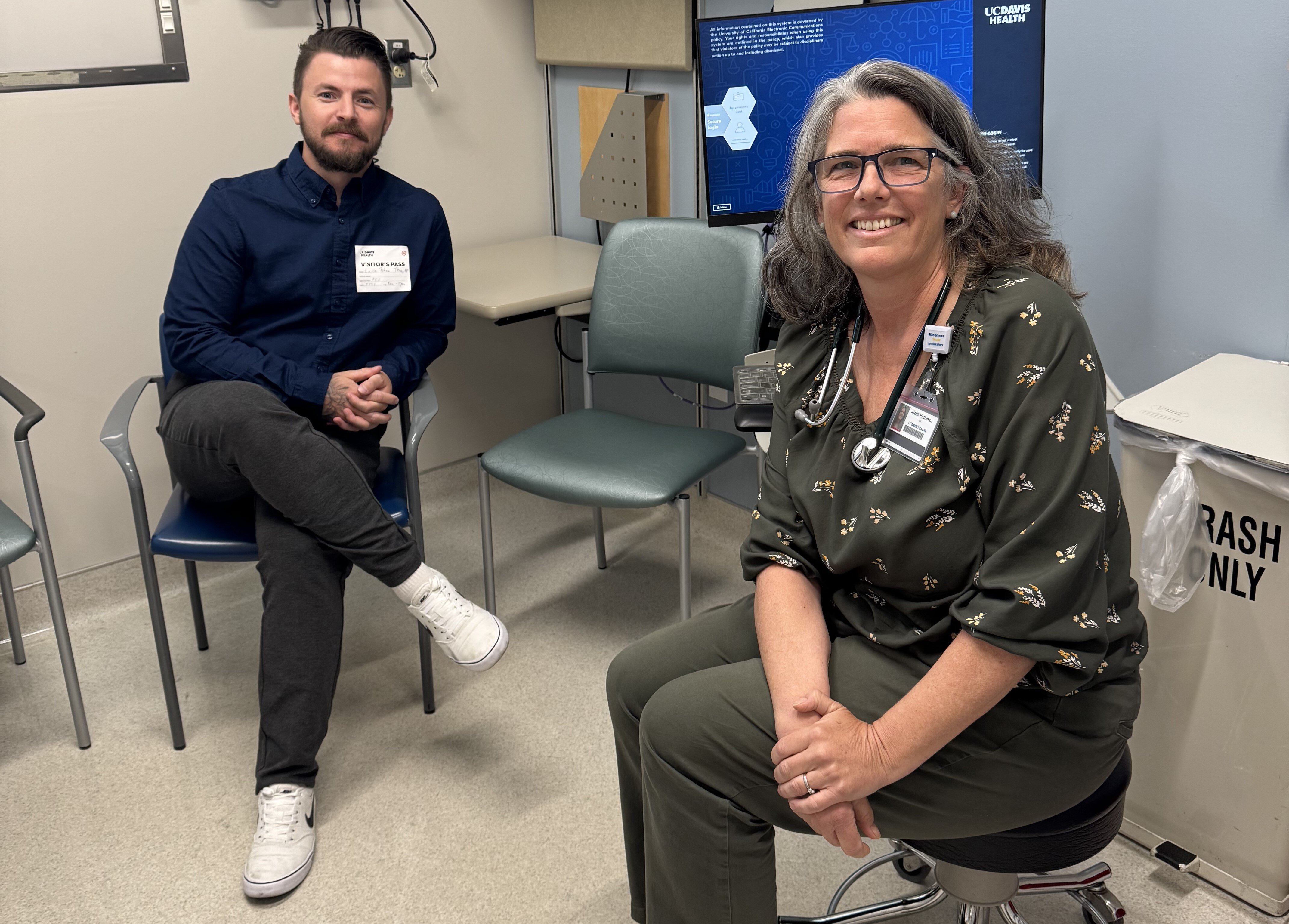 Bildet viser Lasse Johan Thue og Alana Rothman.