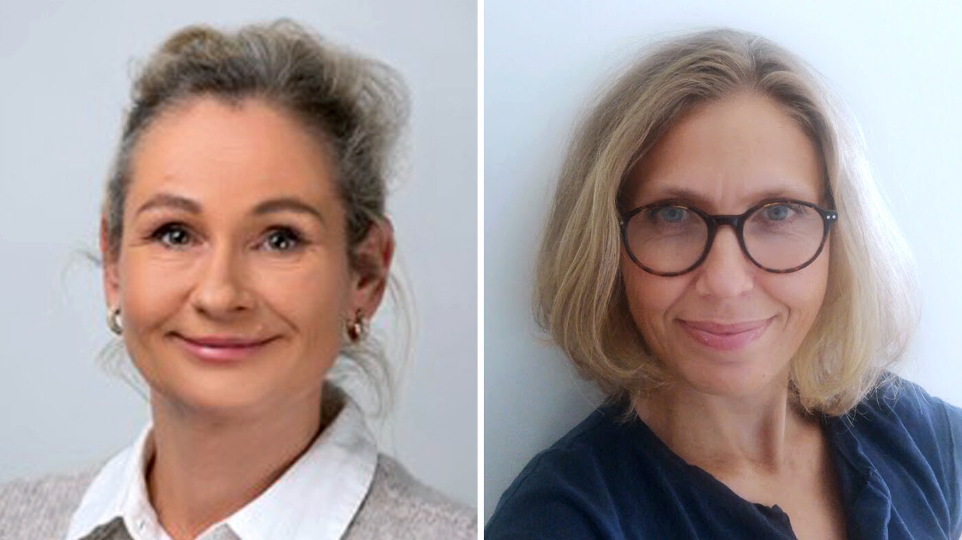 Bildet viser innleggsforfatterne Solstad Olavesen og Pettersen Sandtrø