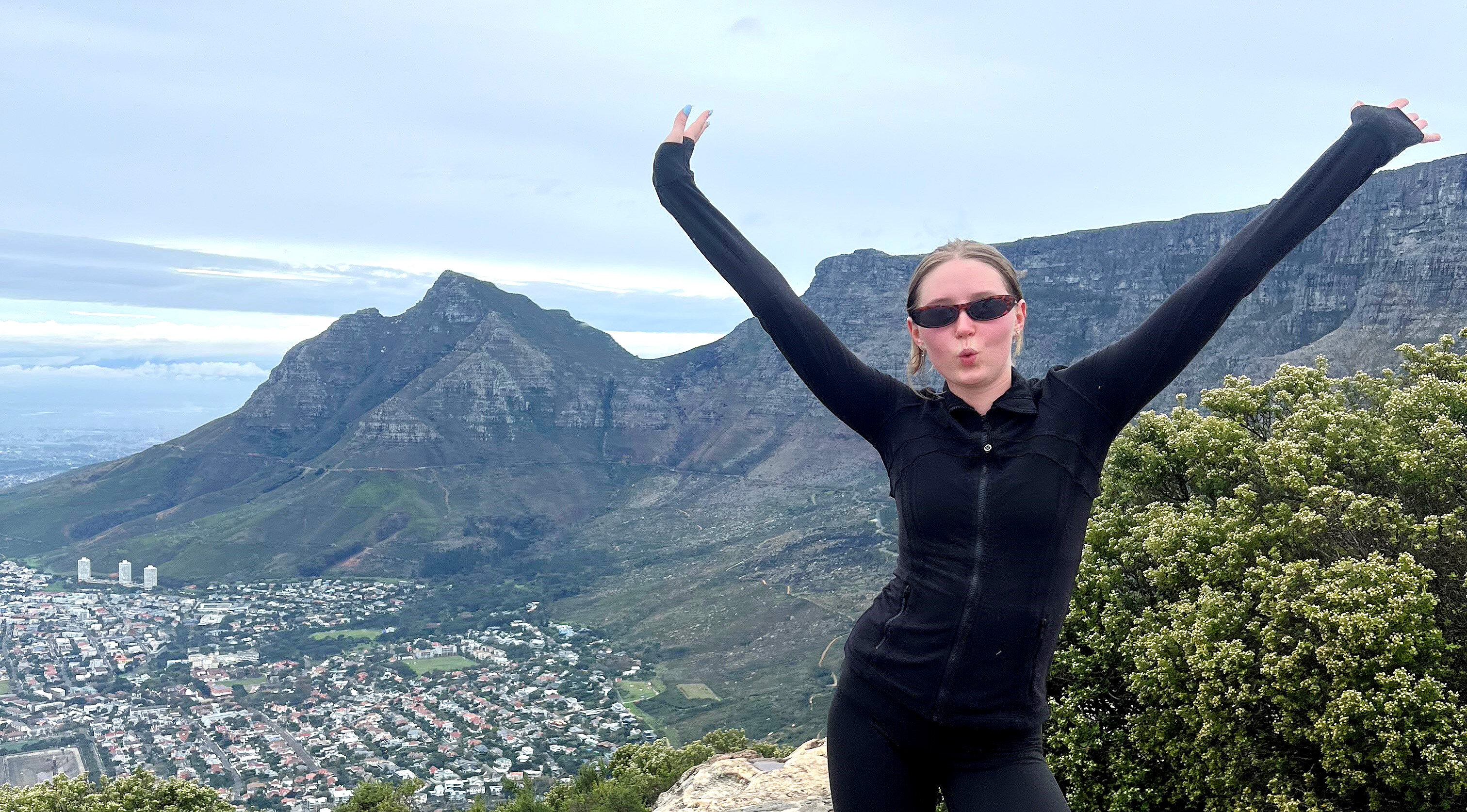 Bildet viser Stella Braathen-Reif i Sør-Afrika.