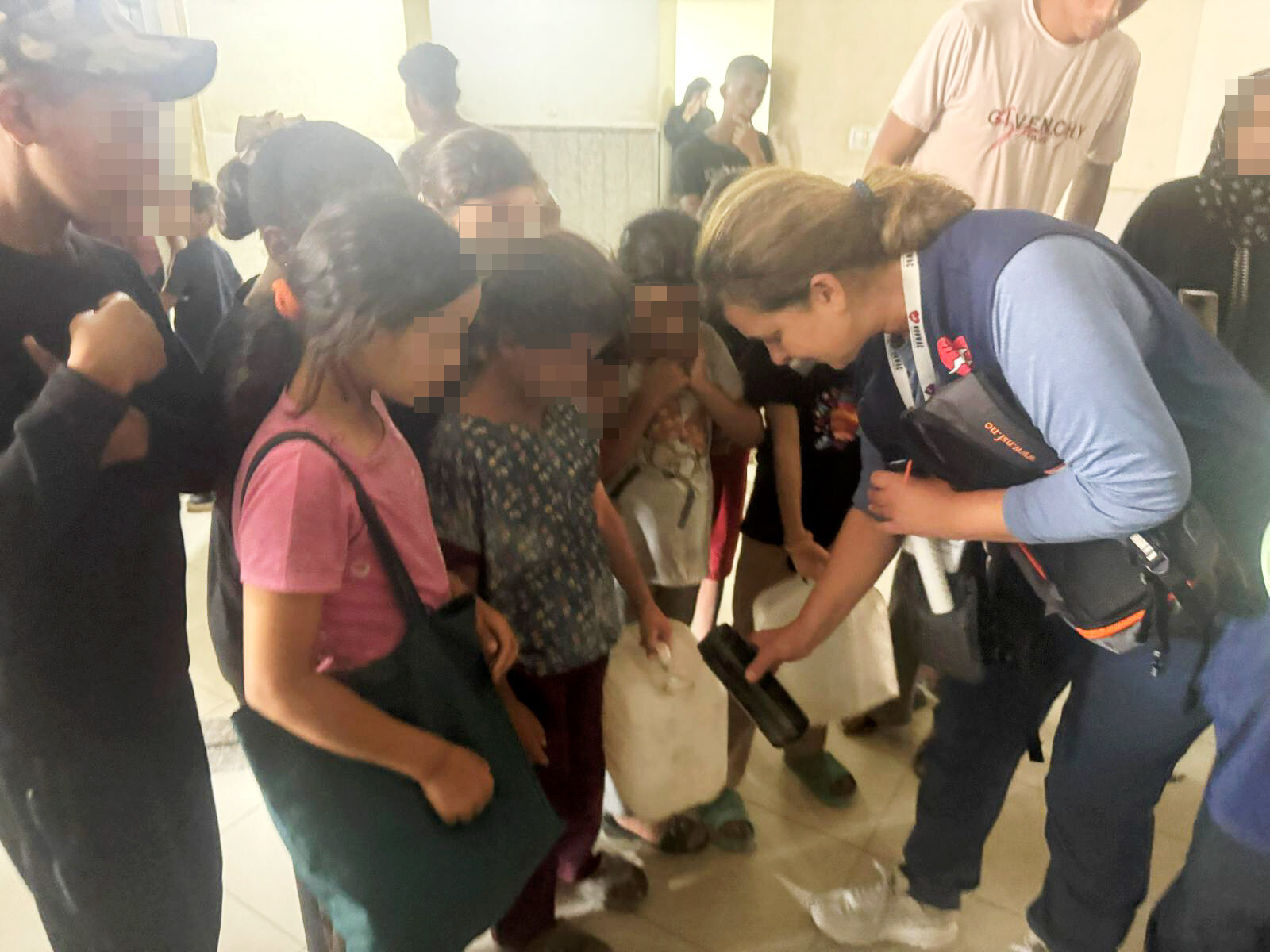 Bildet viser Norwac-team i Gaza.