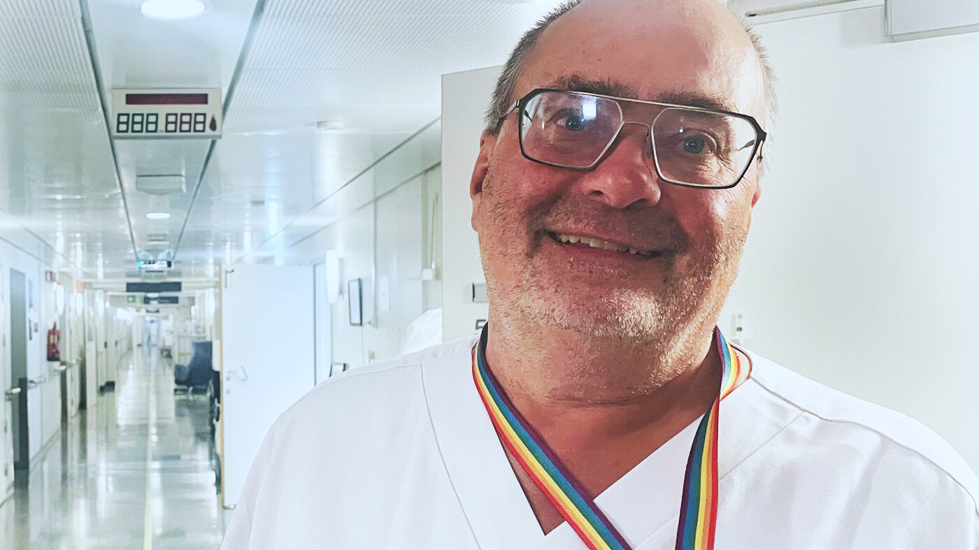 Bildet viser Harald Steinsrud på jobb