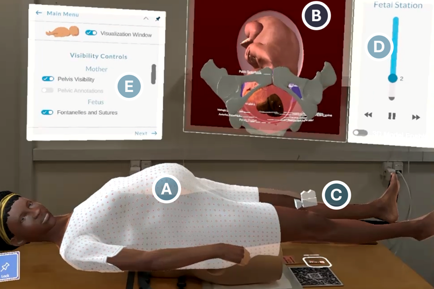 Bildet viser Mixed Reality-teknologi