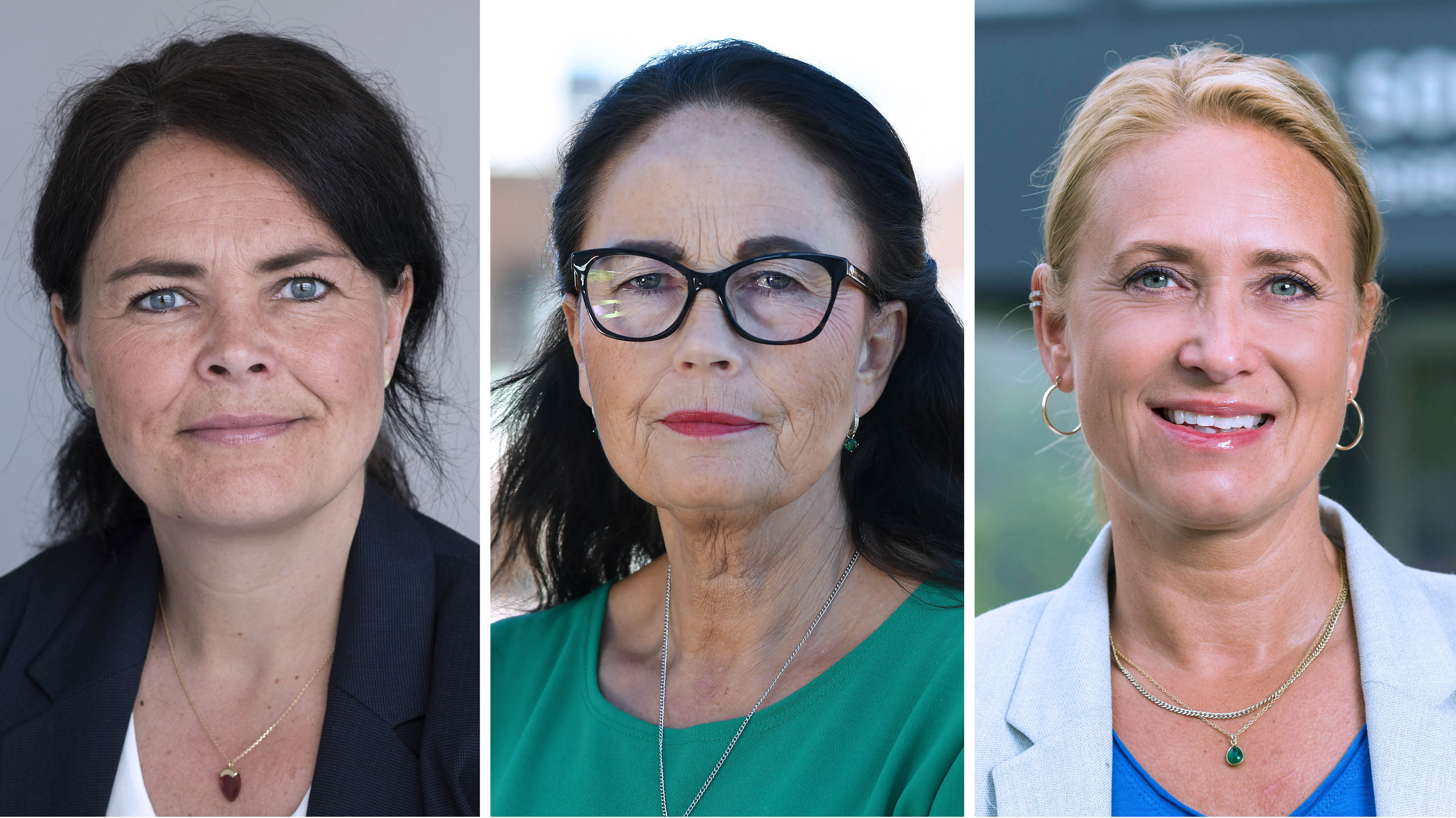 Bildet viser portretter av de tre innleggsforfatterne