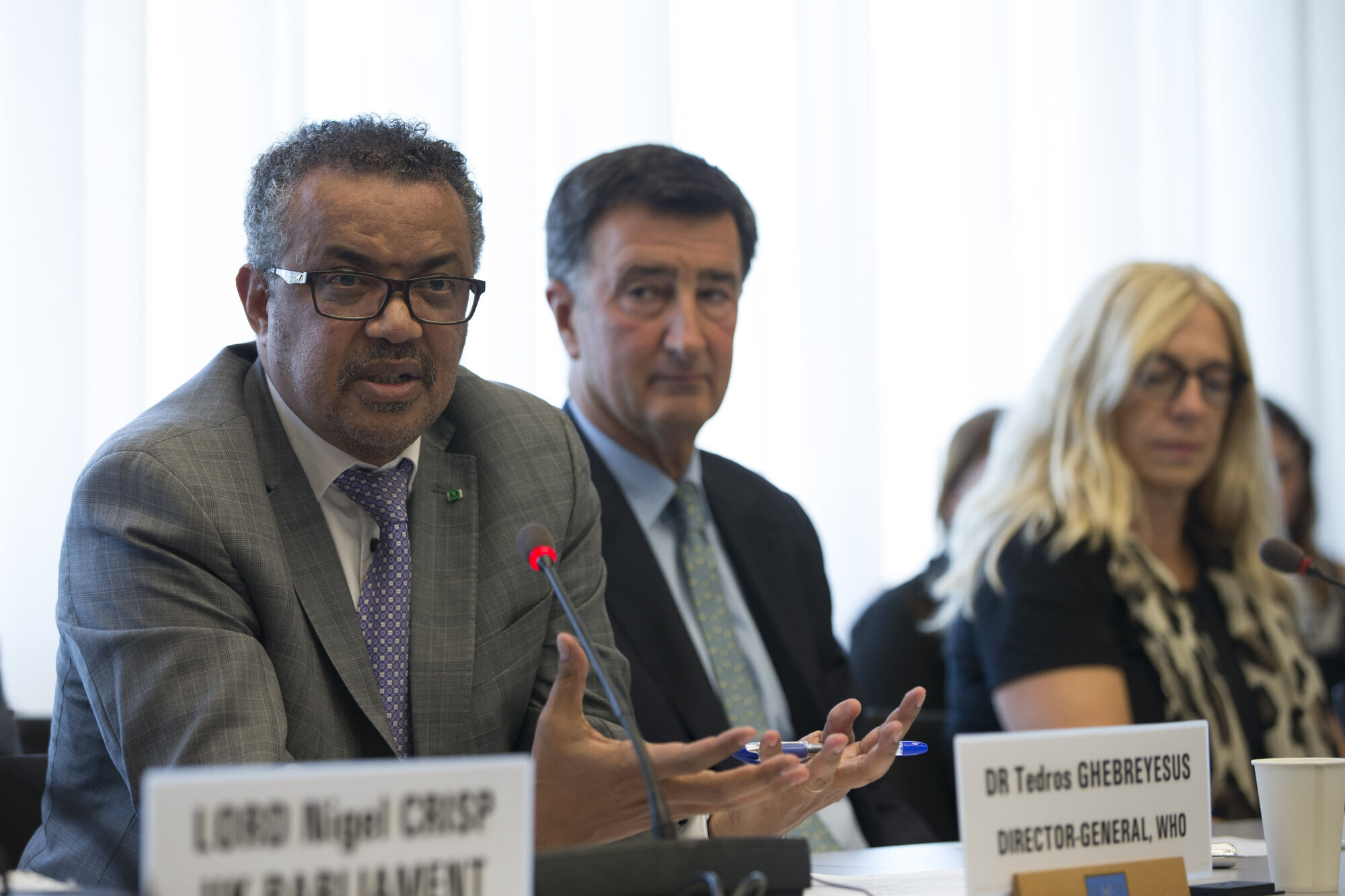 Bildet viser WHOs generaldirektør Dr Tedras A Ghebreyesus