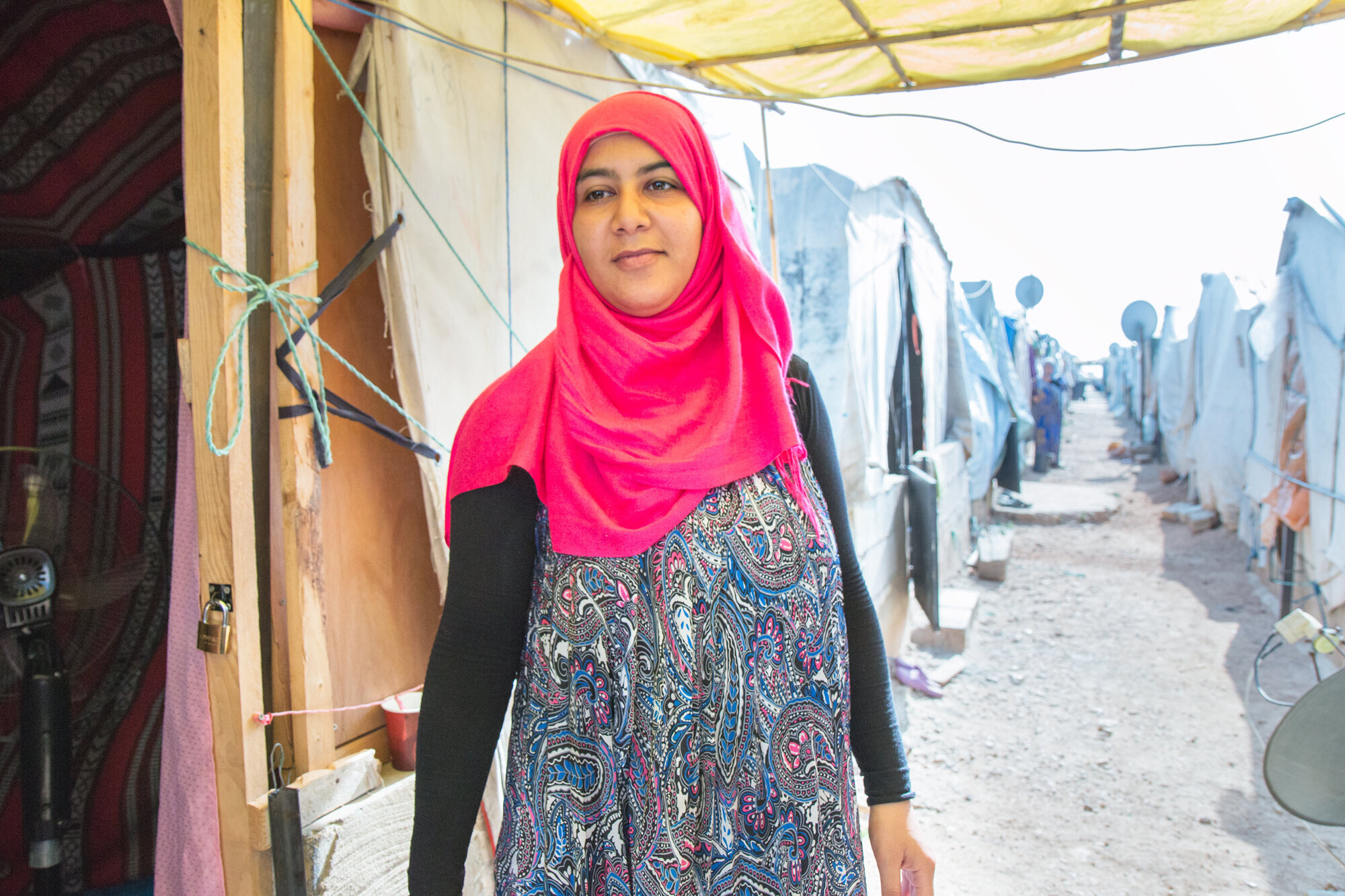 Maha, syrisk sykepleier i flyktningleir i Libanon