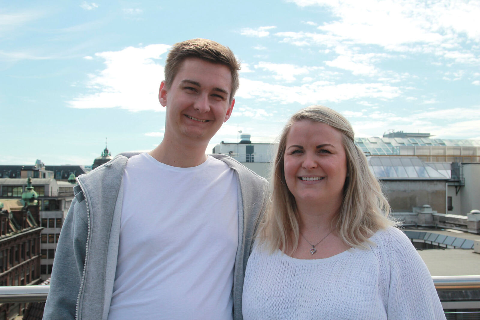 NSF Students leder, Christian Strømnes, og nesleder Kristin Werner