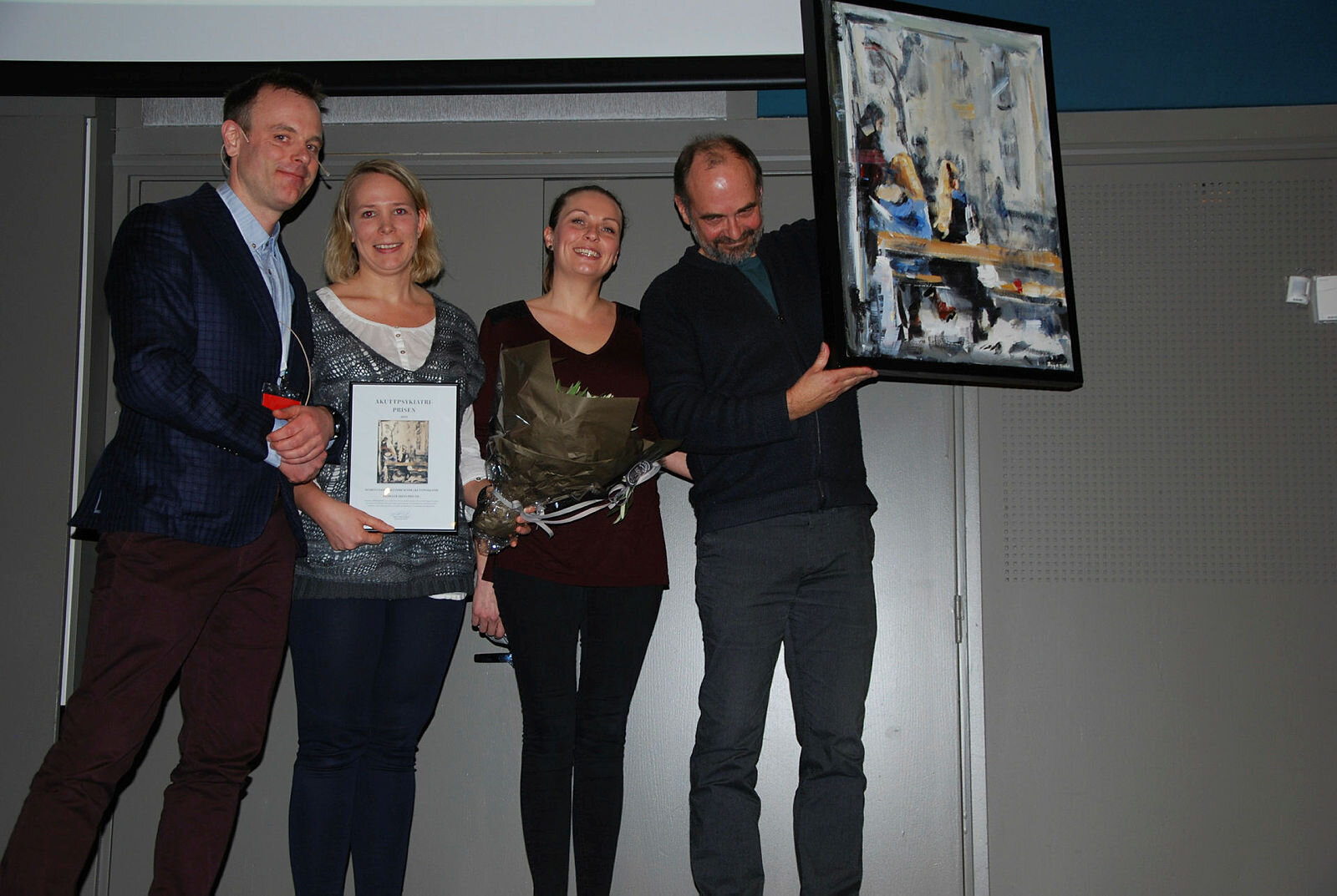 Akuttpsykiatriprisen 2018
Fra venstre Espen Gade Rolland, Marie Bø, Marit Marvik og Sveinung Dybvig 