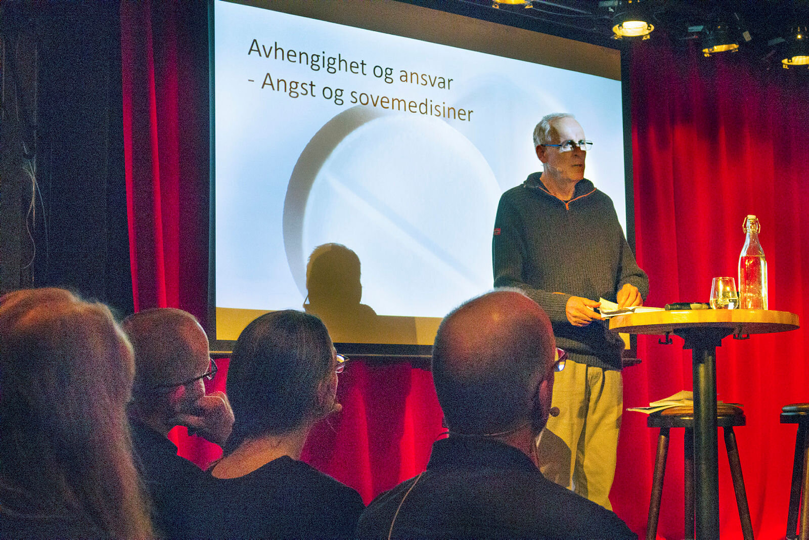 Debatt om angst- og sovemedisiner. Kulturhuset i Oslo