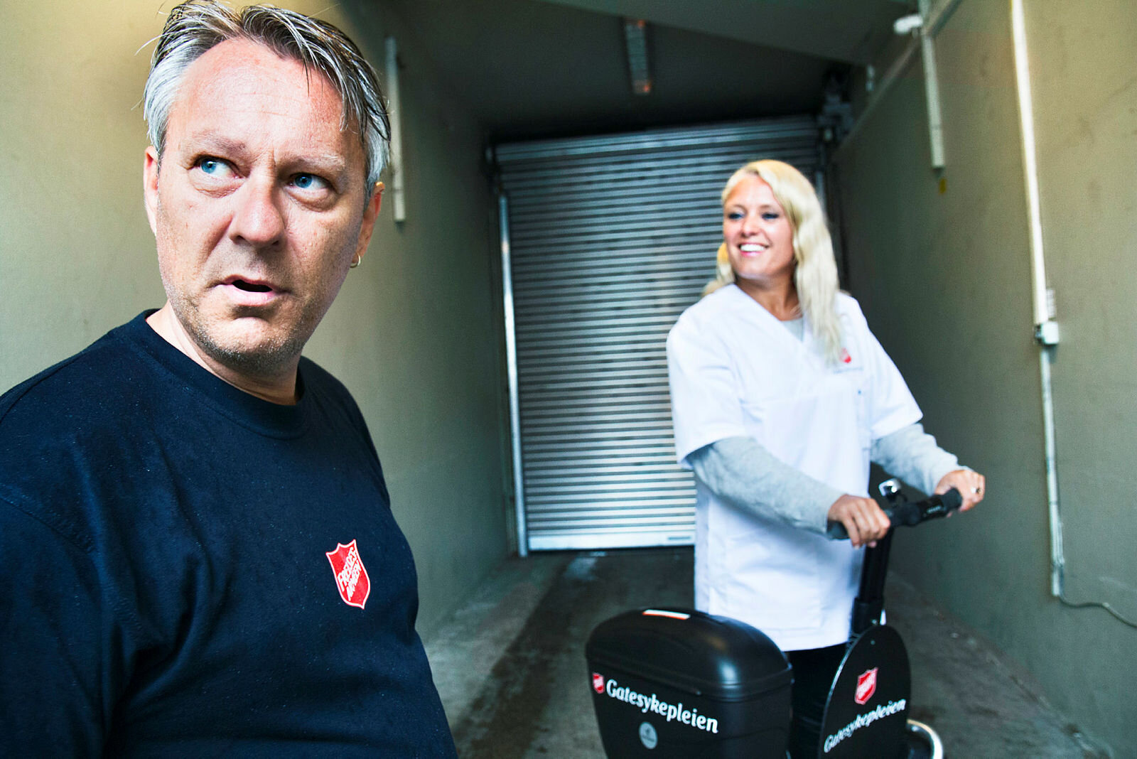 Høyskolelektor Ruth Donovan og daglig leder Berent Morken i Bakkegaten bo- og behandlingssenter, Frelsesarmeens rusomsorg