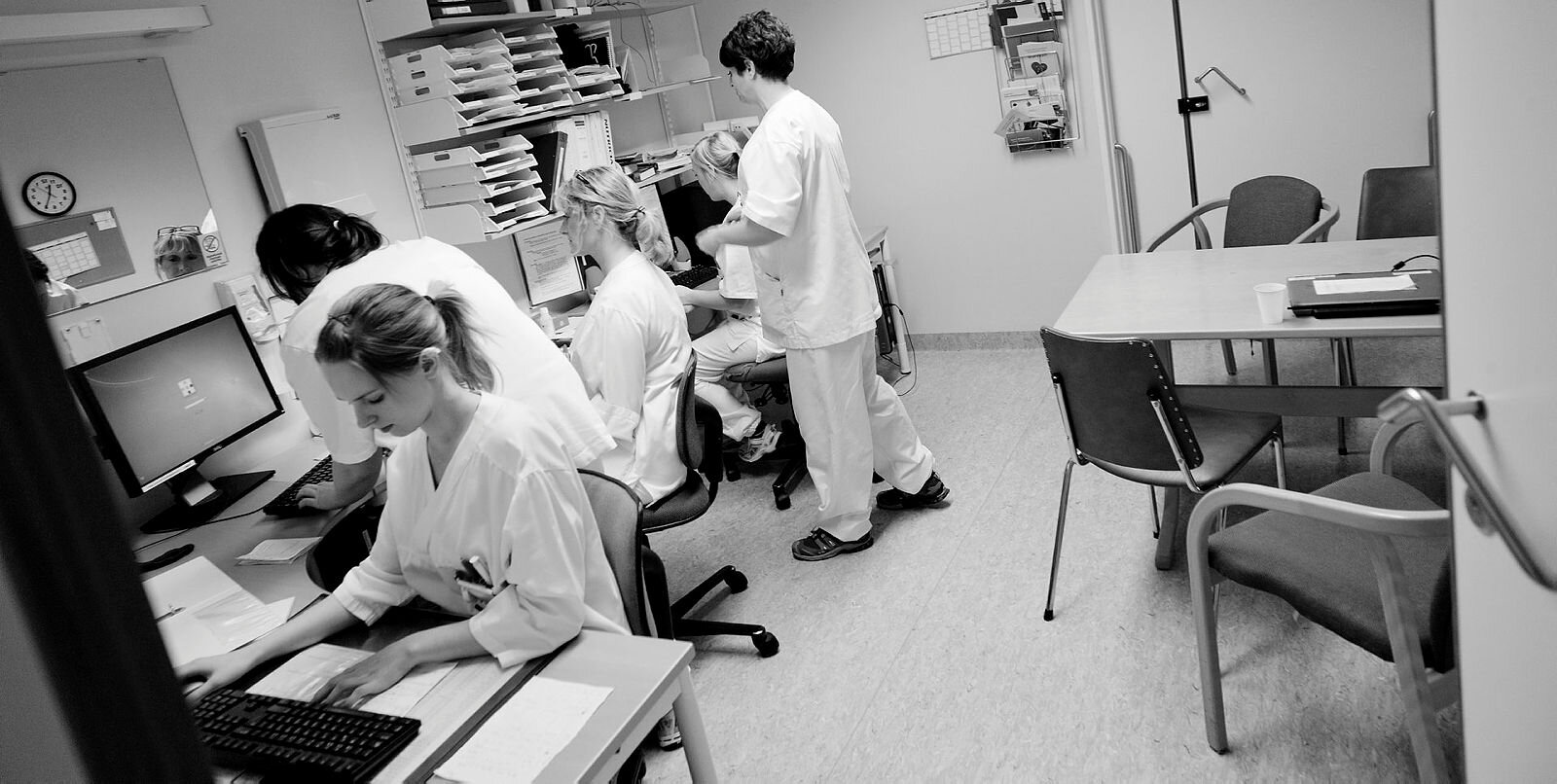 Sykepleiere på vaktrommet