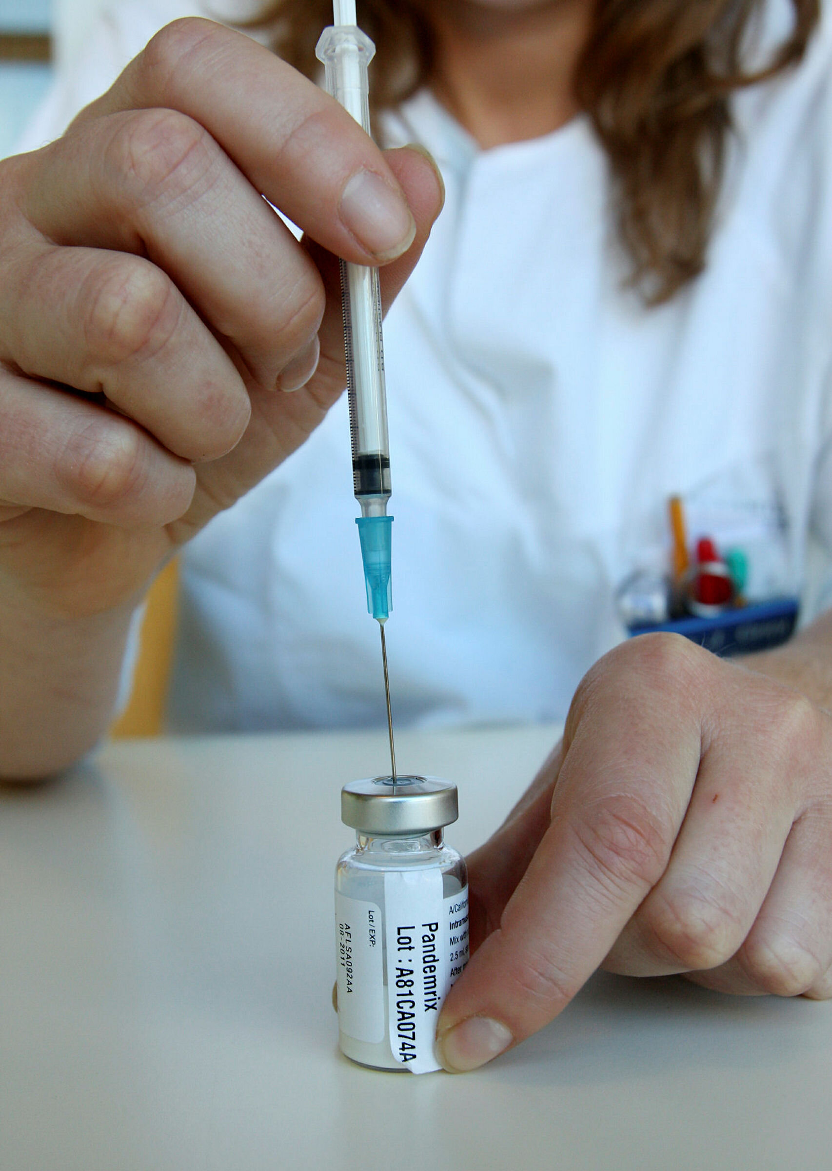 Opptrekk av vaksine mot influensa H1N1.