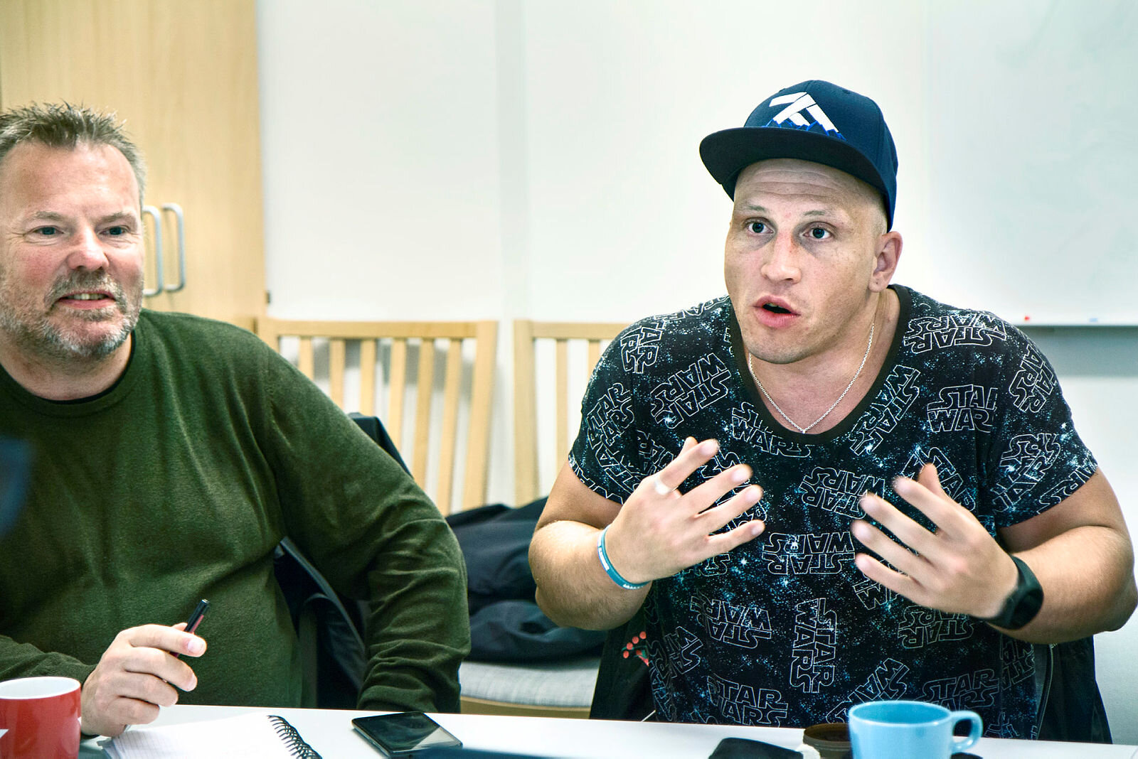 Odd Roar Hana (t.v.) og Sindre Remme Strand, ,edforskere, Ruver-prosjektet, Bergen