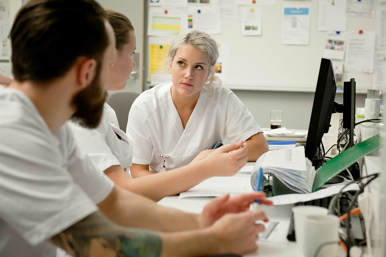 Bildene viser studenter fra Høgskolen i Oslo