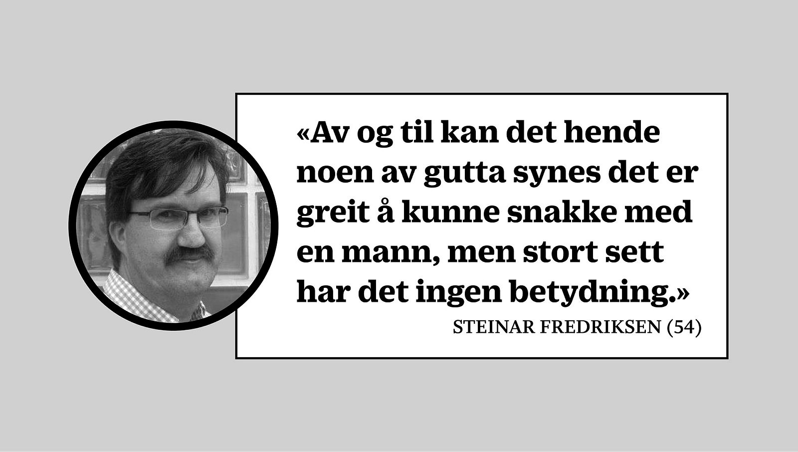 Montasje med sitat av helsesøster Steinar Fredriksen