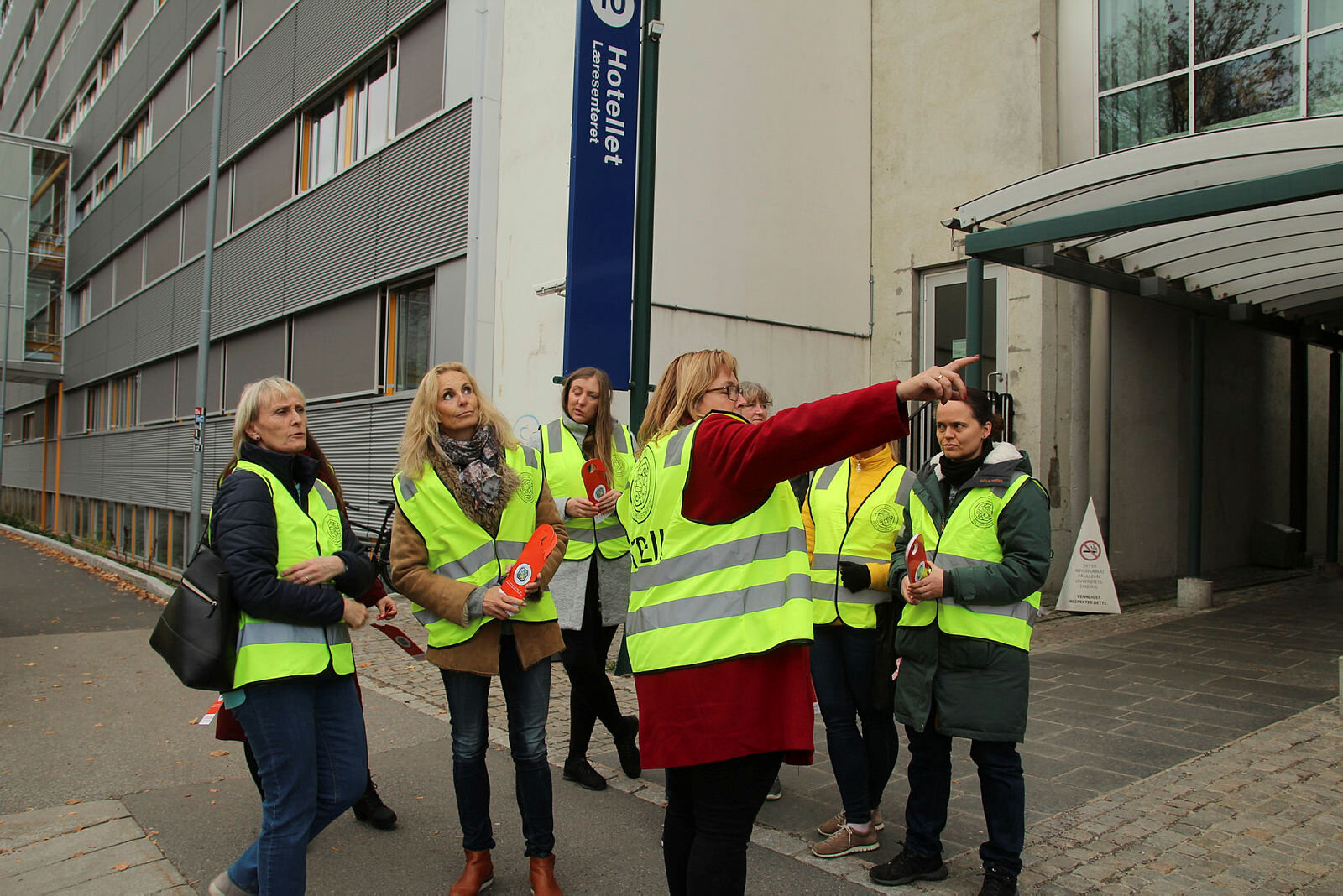 Streik utenfor pasienthotellet på Ullevål