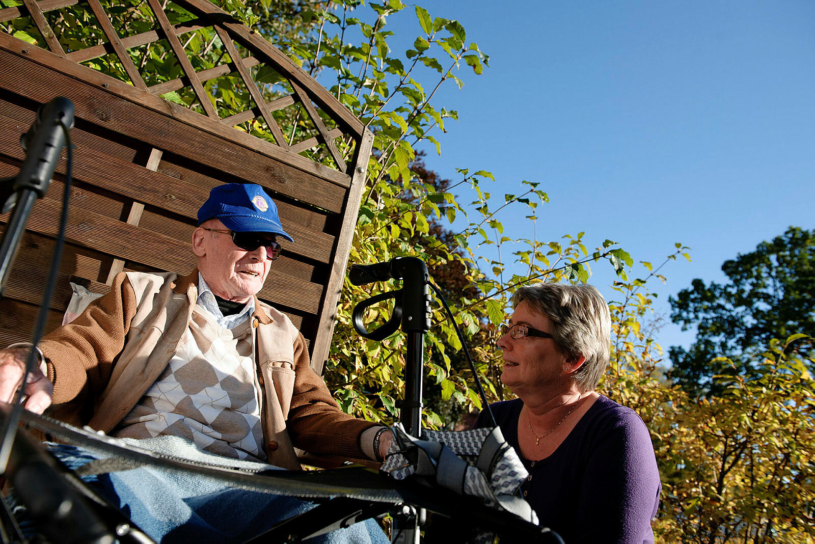 Glemmen sykehjem, Fredrikstad. Beboer Ernst Eriksen.