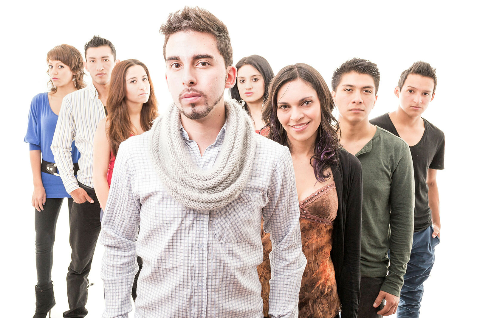 Bildet viser en gruppe ungdommer