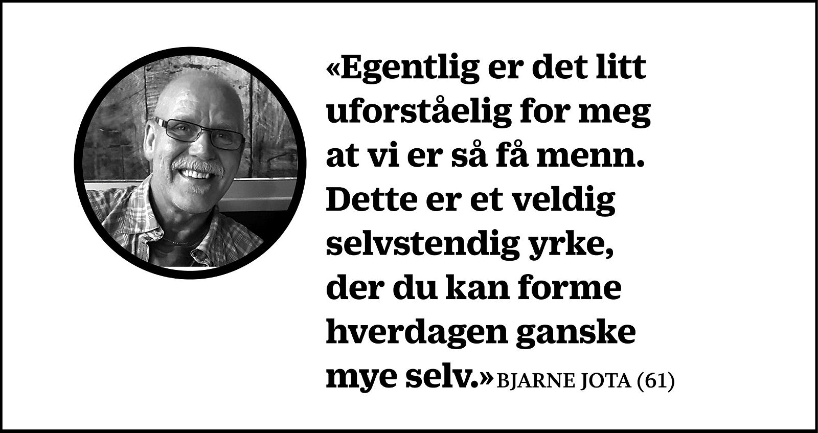 Montasje med sitat av helsesøster