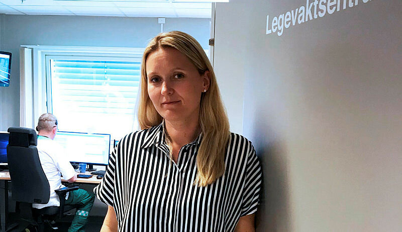 Bildet viser Christine Skau Bakke, sykepleier og avdelingsleder på Askøy legevakt.