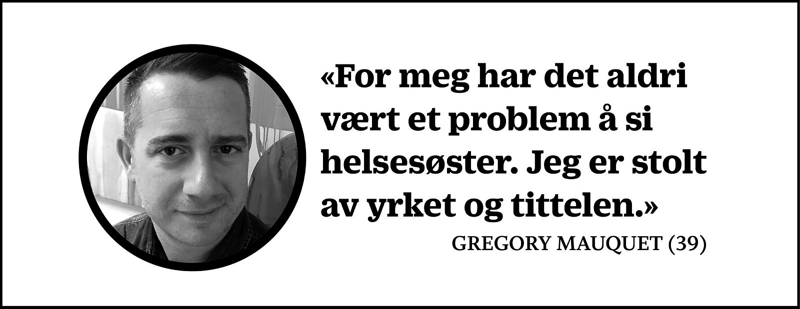 Montasje med sitat av helsesøster