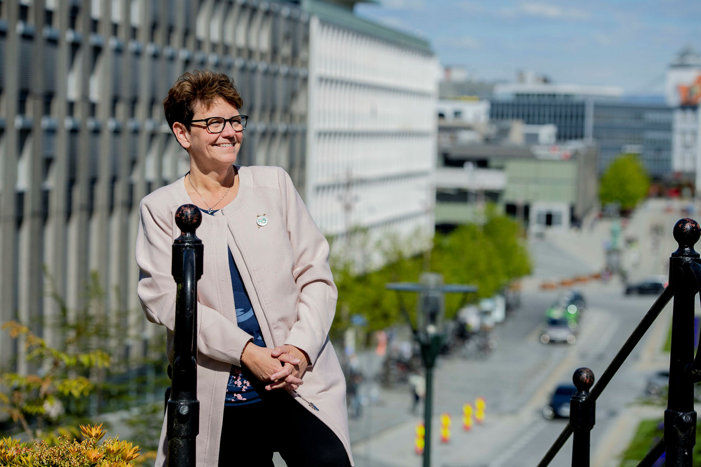 Bildet viser Nina Horpestad, fylkesleder for Norsk Sykepleierforbund i Rogaland.