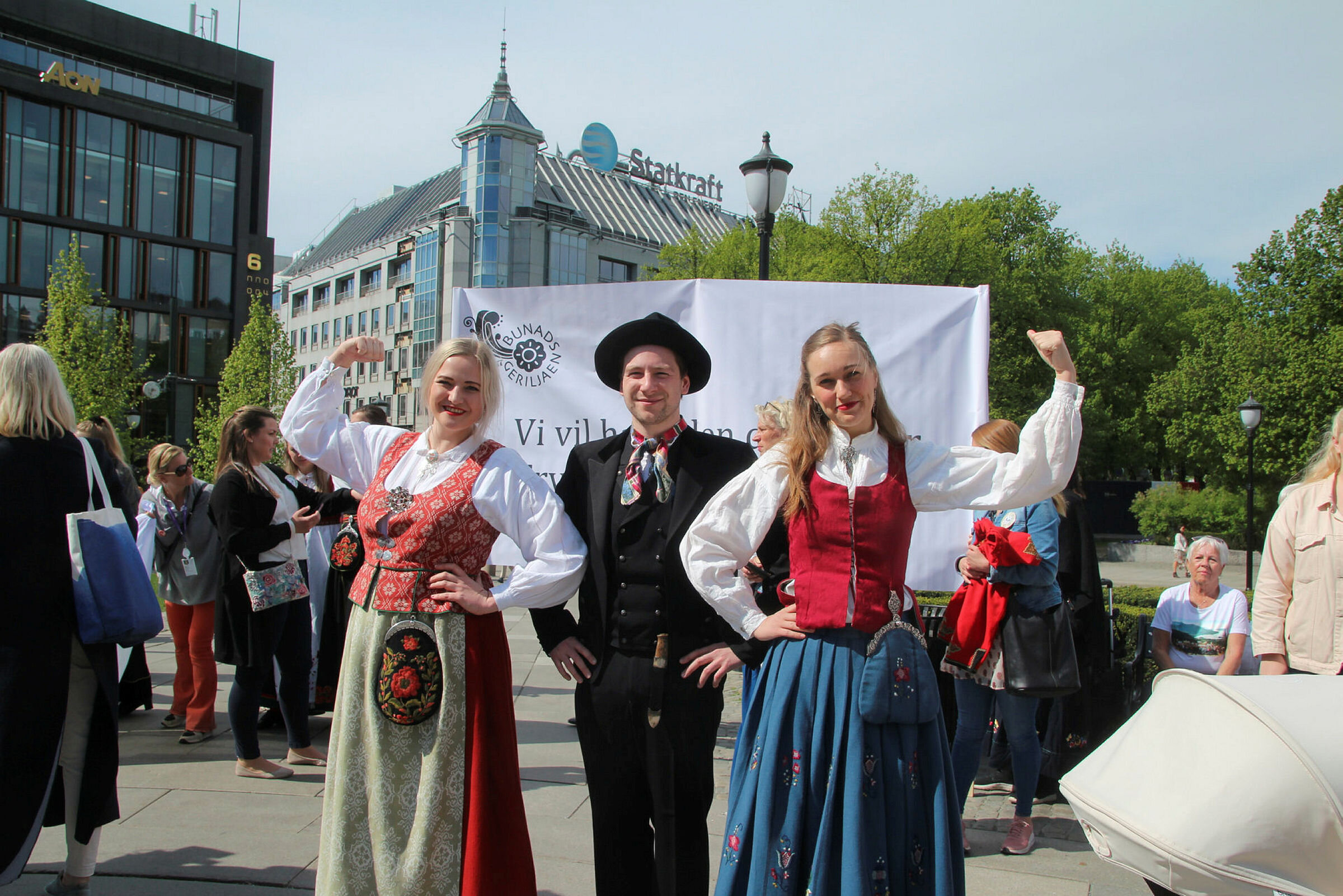 Demonstrasjon utenfor Stortinget