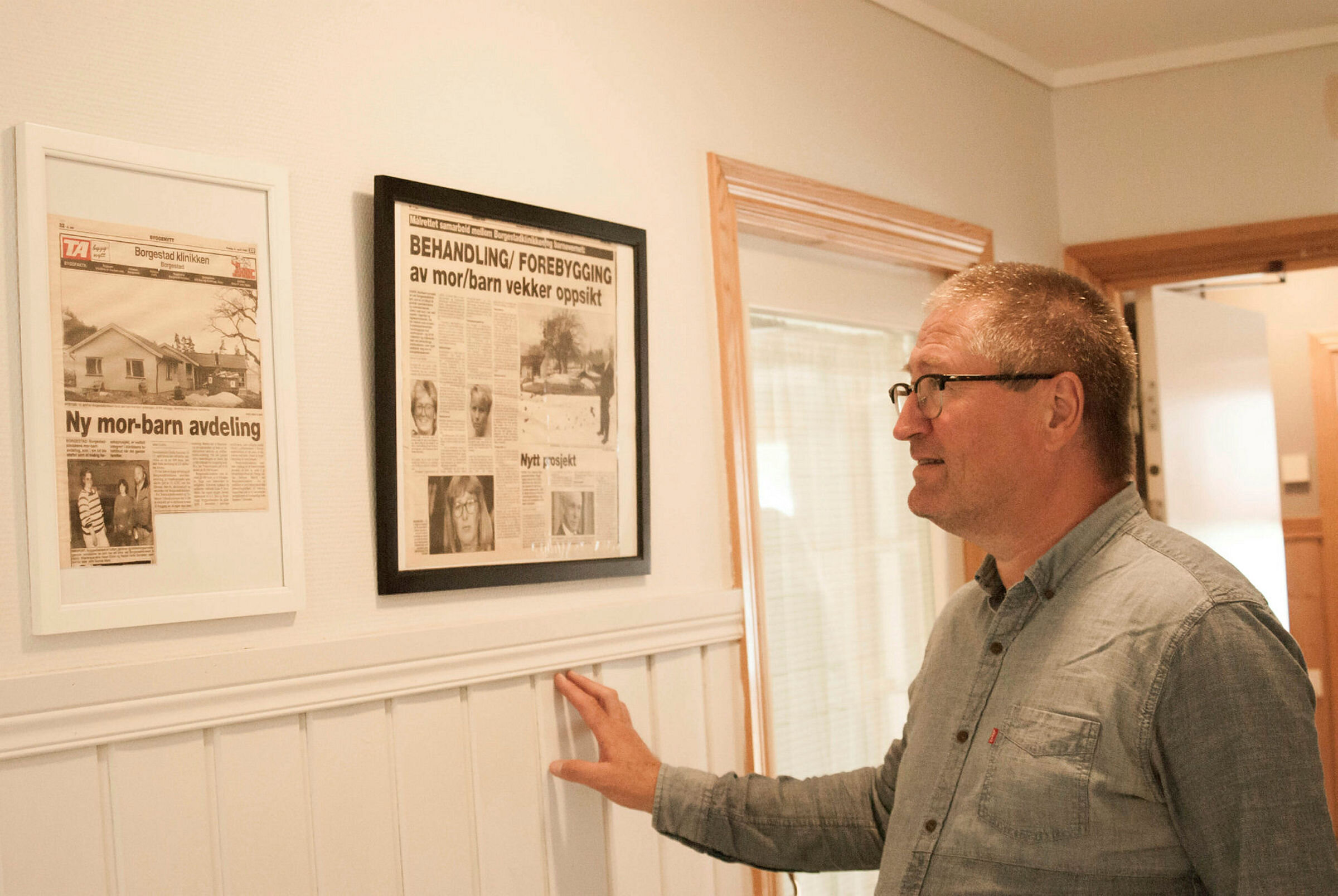 Geir Jørgen Bekkevold (KrF) på besøk på Borgestadklinikken