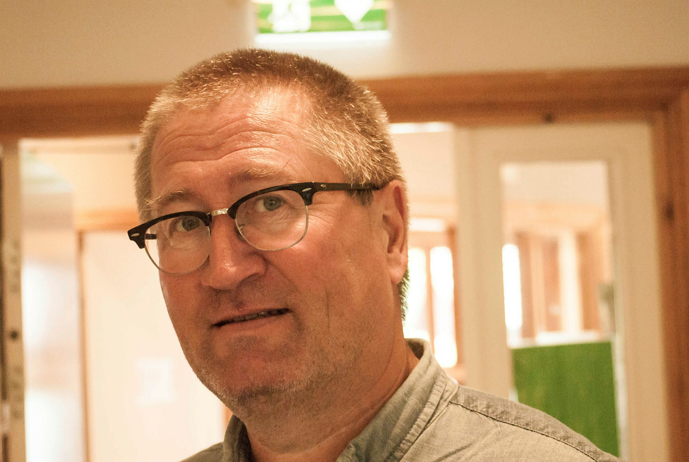 Reportasjebilde fra Geir Jørgen Bekkevolds hospitering på Borgestadklinikken