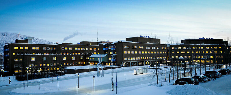 Panoramabilde av UNN i Tromsø