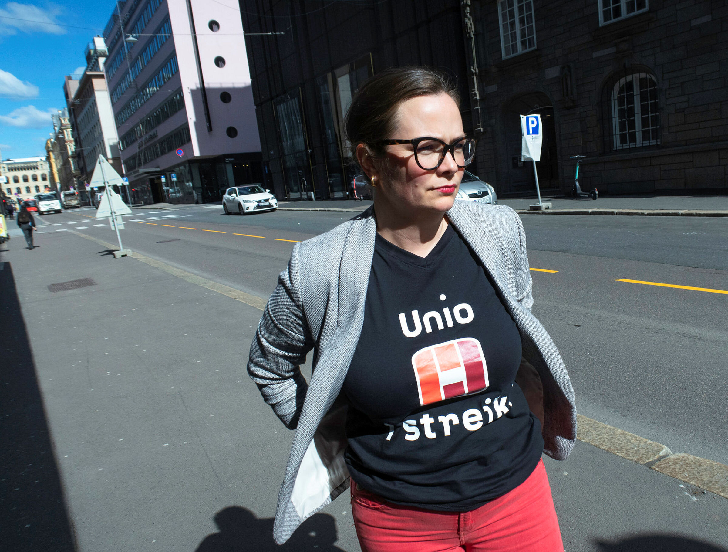 Silje Naustvik Silje Naustvik. nestleder i NSF, Unio-streik
