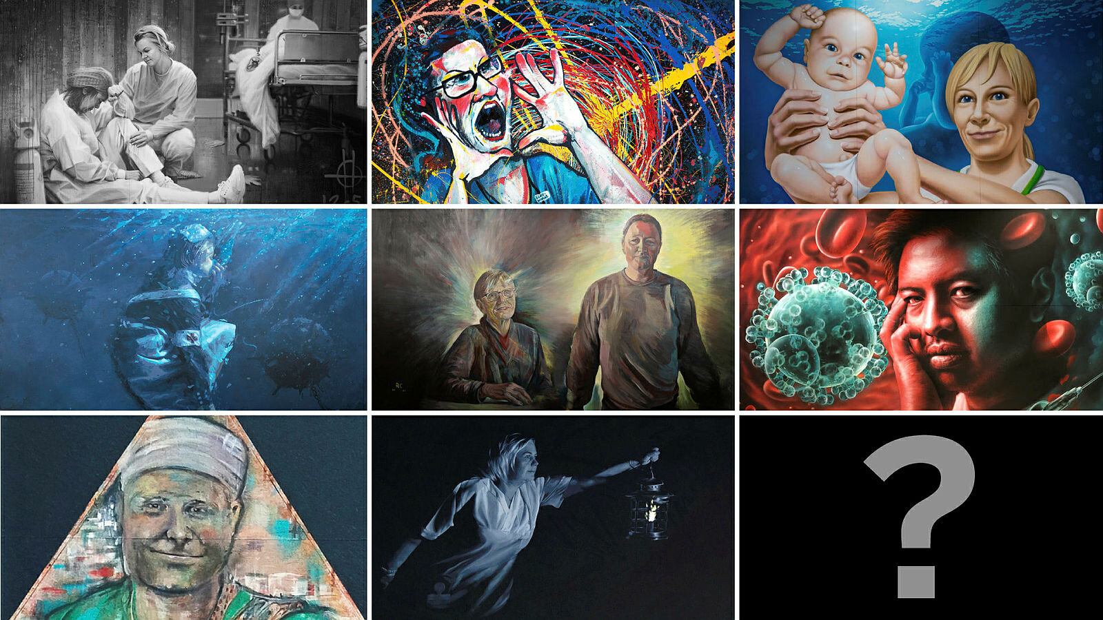 Gatekunst NSFs gatekunstprosjekt, åtte portretter