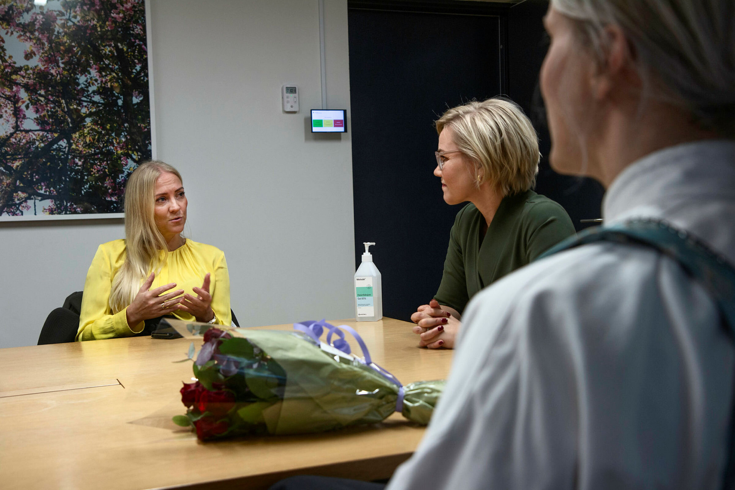 NSF-leder Lill Sverresdatter Larsen og helseminister Ingvild Kjerkol