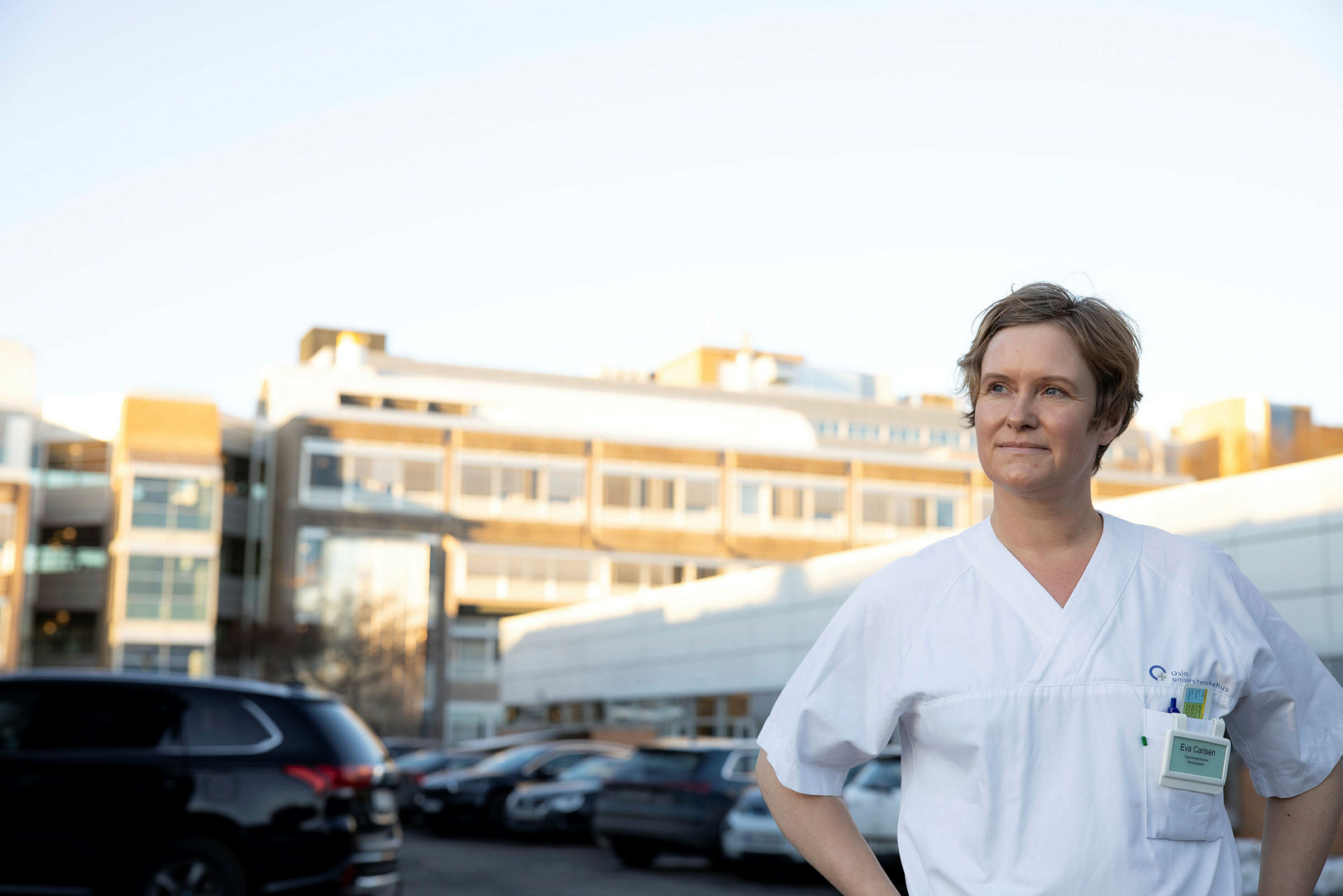 Bildet viser Eva Carlsen, barne- og fagutviklingssykepleier, barnemedisinsk sengepost, Oslo universitetssykehus, Ullevål