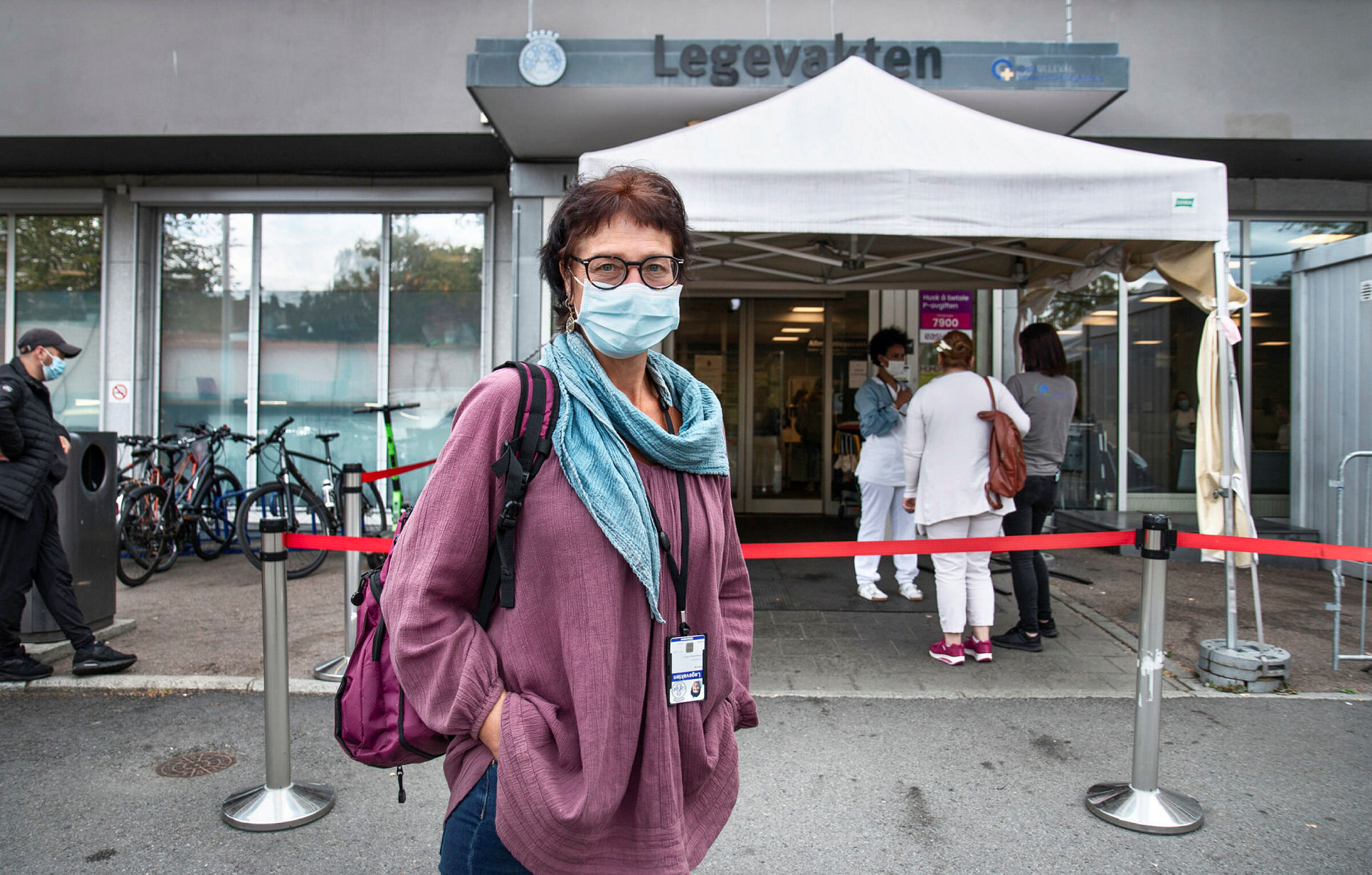 Sykepleier Solveig Zerener, telefonoperatør på Legevaktsentralen, legevakten i Oslo