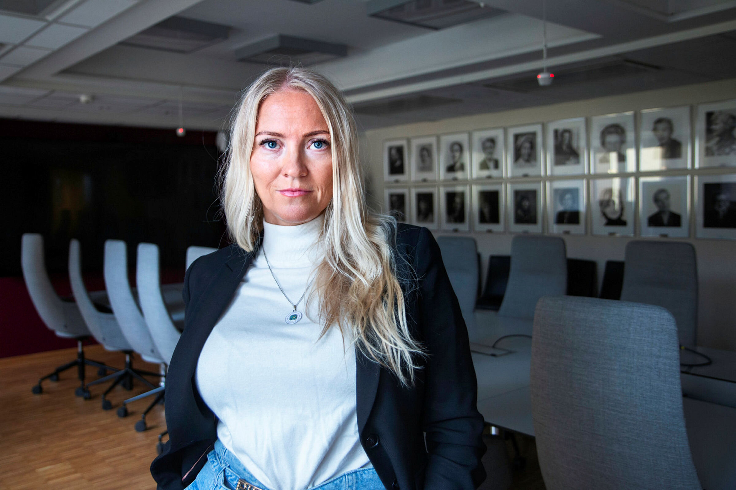 Bildet viser Lill Sverresdatter Larsen, NSF-leder