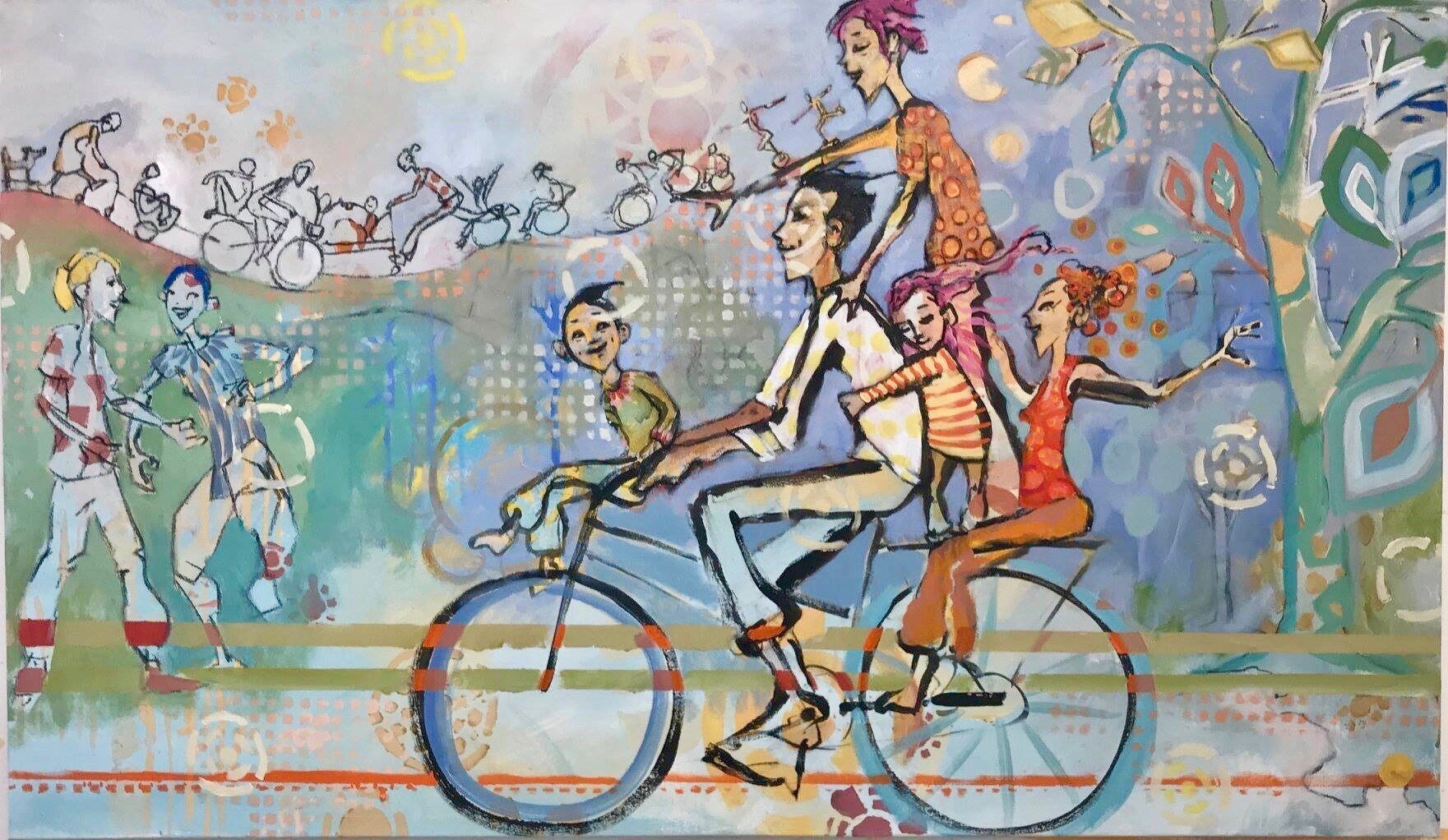 Bildet vsier maleri av Bringsager og Malmstrøm