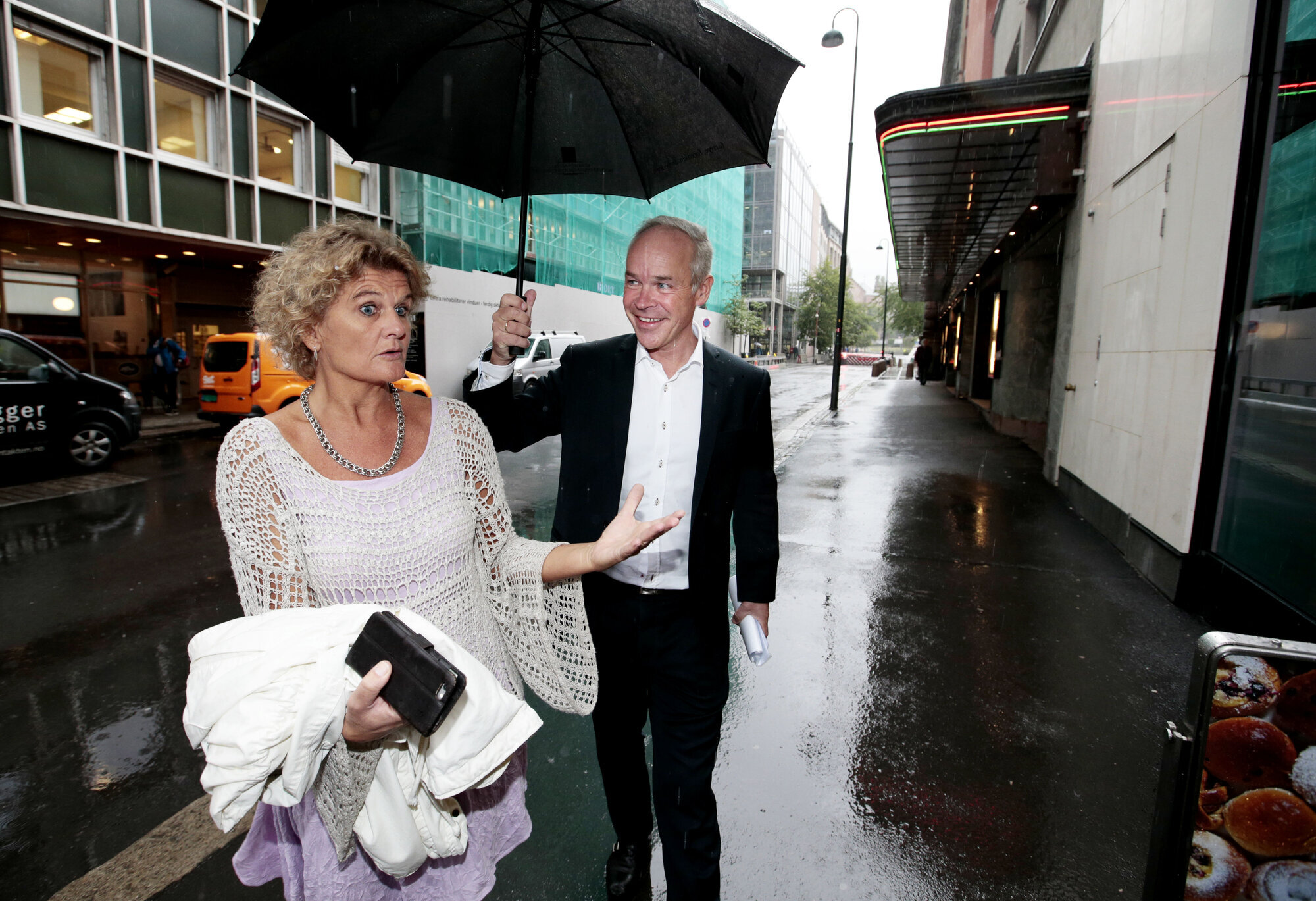 Cathrine Krøger og Jan Tore Sanner