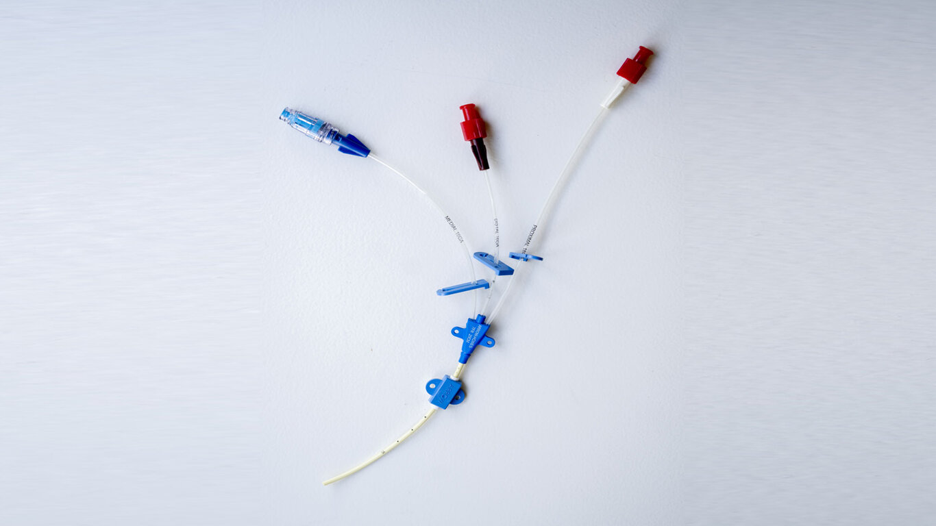 Bilde viser sentralt venekateter