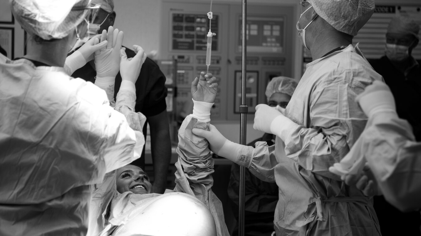 Bildet viser MAC-keisersnitt