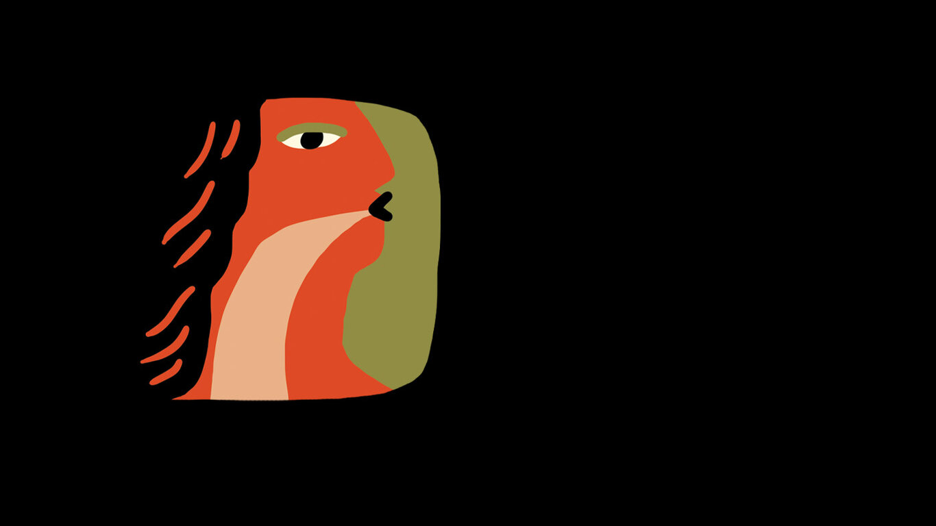 Illustrasjonen viser en kvinne som puster.