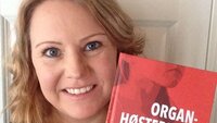 Kristine Lindhøy, Organhøsteren Bildet viser Kristine Lindhøy som holder romanen sin.