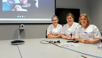 Sykepleiere gir Skype-veiledning til foreldre med prematurt barn