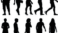 Gruppe, siluett