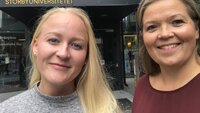 Martine Gyth-Dehli, Anna Lilja Bjørnsdottir Bildet viser Martine Gyth-Dehli og Anna Lilja Bjørnsdottir utenfor Oslomet.